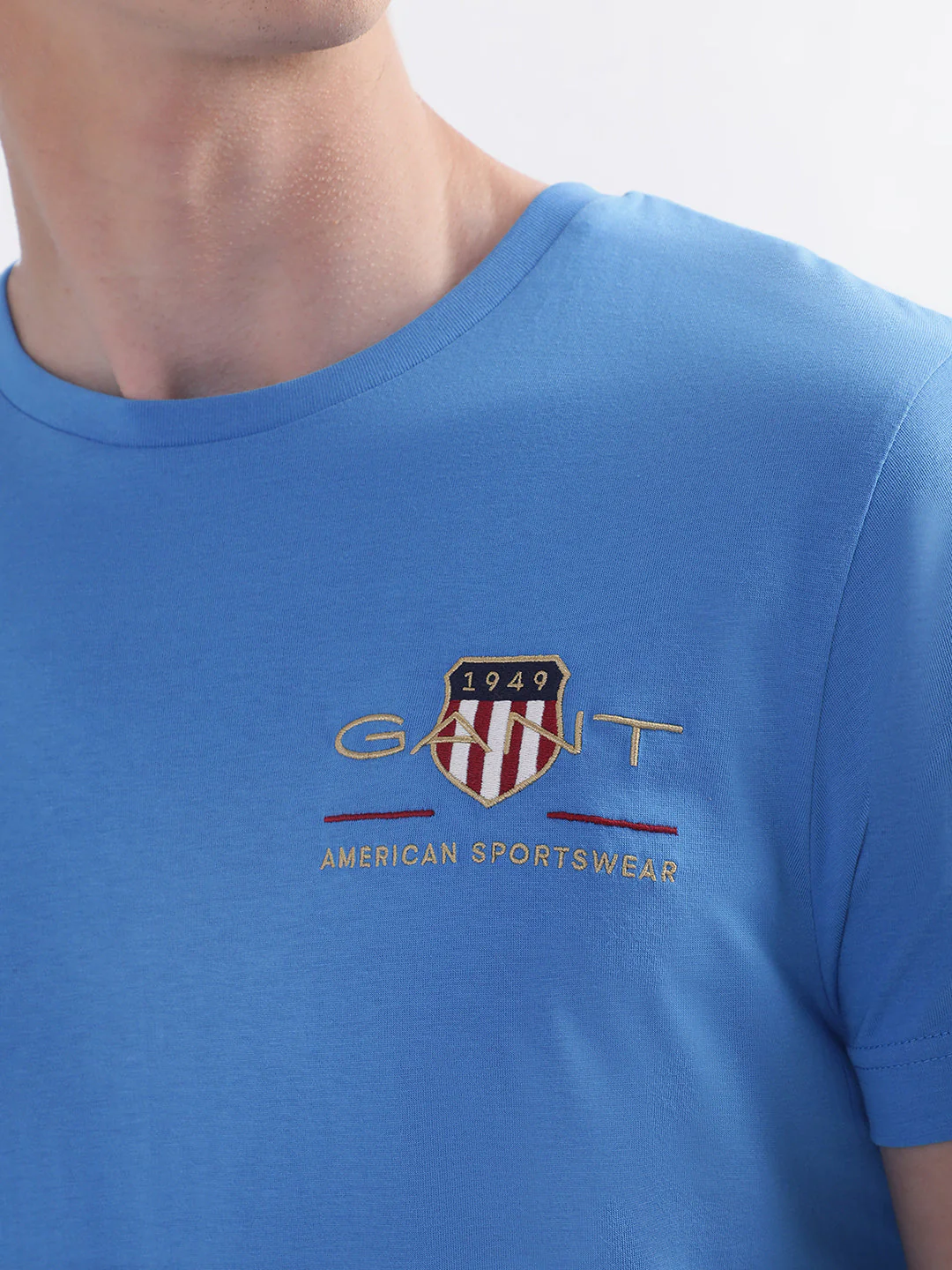 Gant Blue Archive Shield Logo Regular Fit Tshirt - Image 7