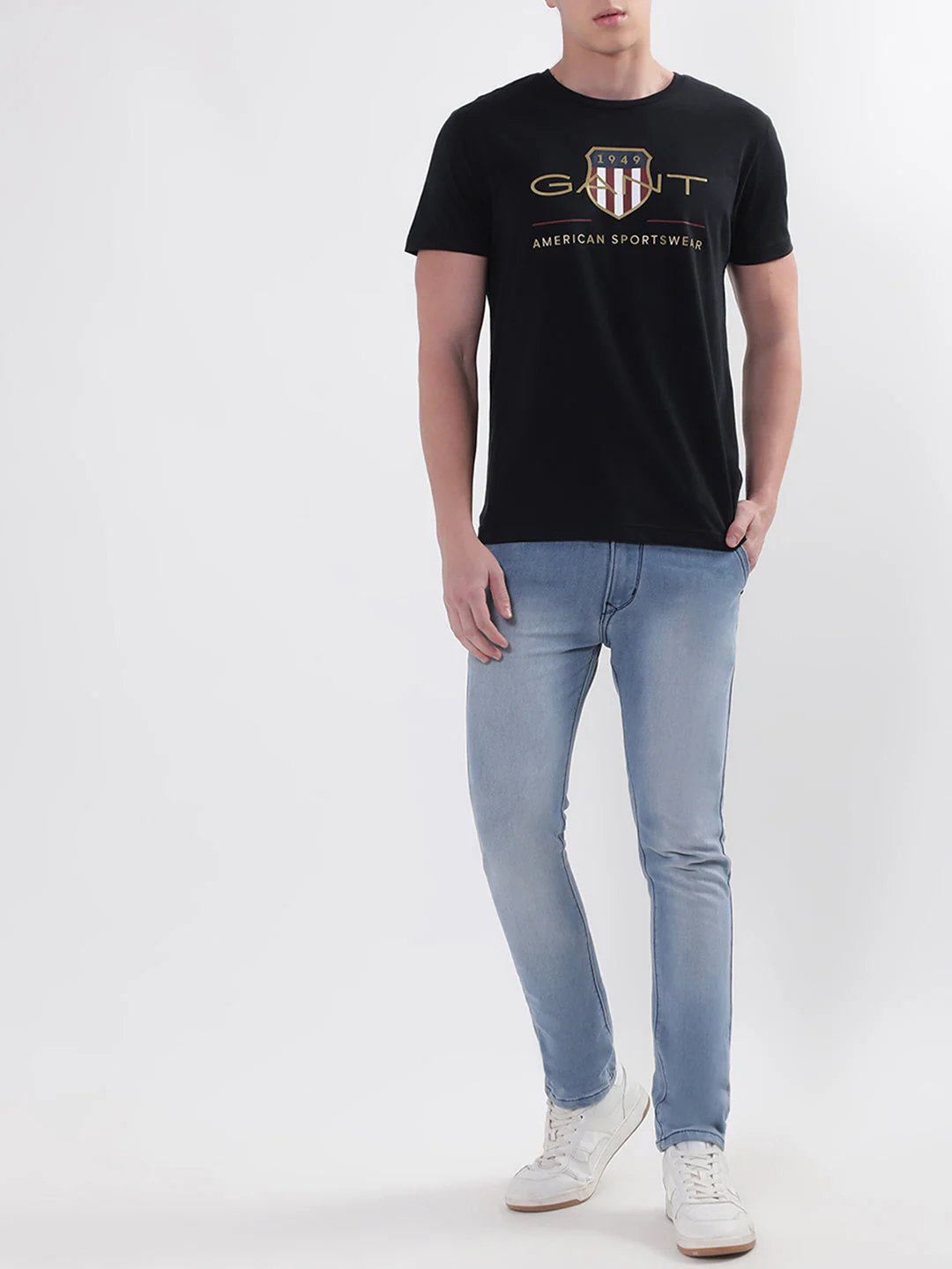 Gant Men Typography Printed Cotton Tshirt - Image 3