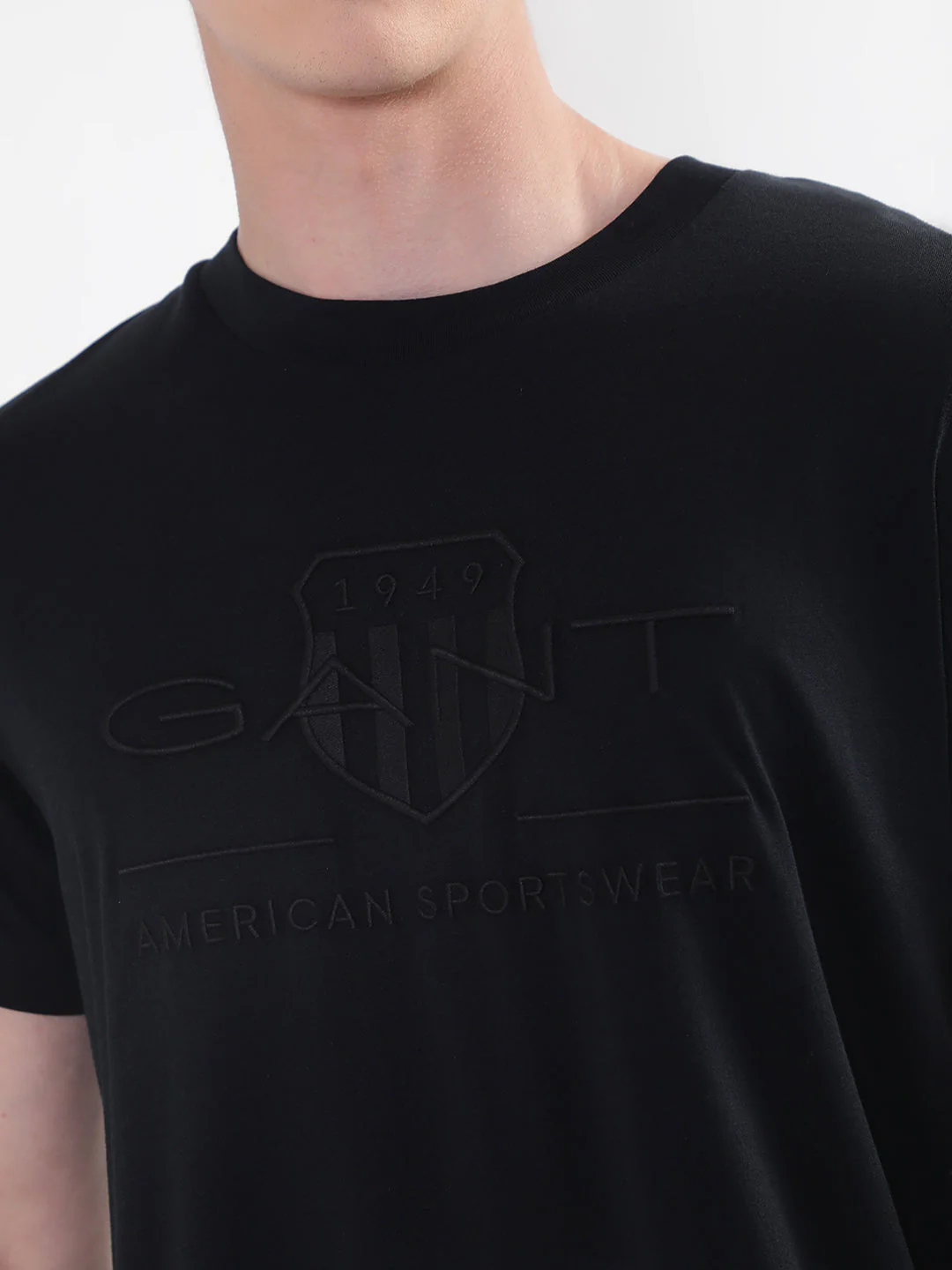 Gant Black Tonal Archive Shield Logo Regular Fit Tshirt - Image 7