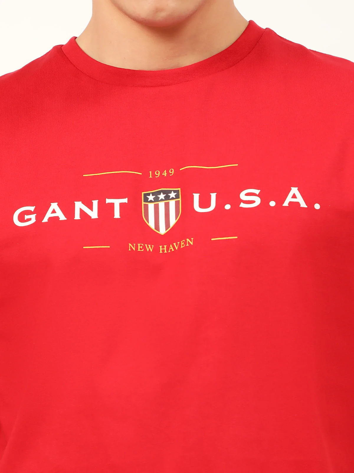Gant Red Logo Regular Fit Tshirt - Image 6