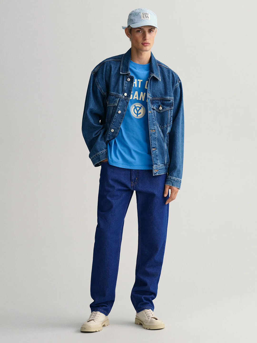 Gant Blue Yacht Logo Regular Fit Tshirt - Image 2