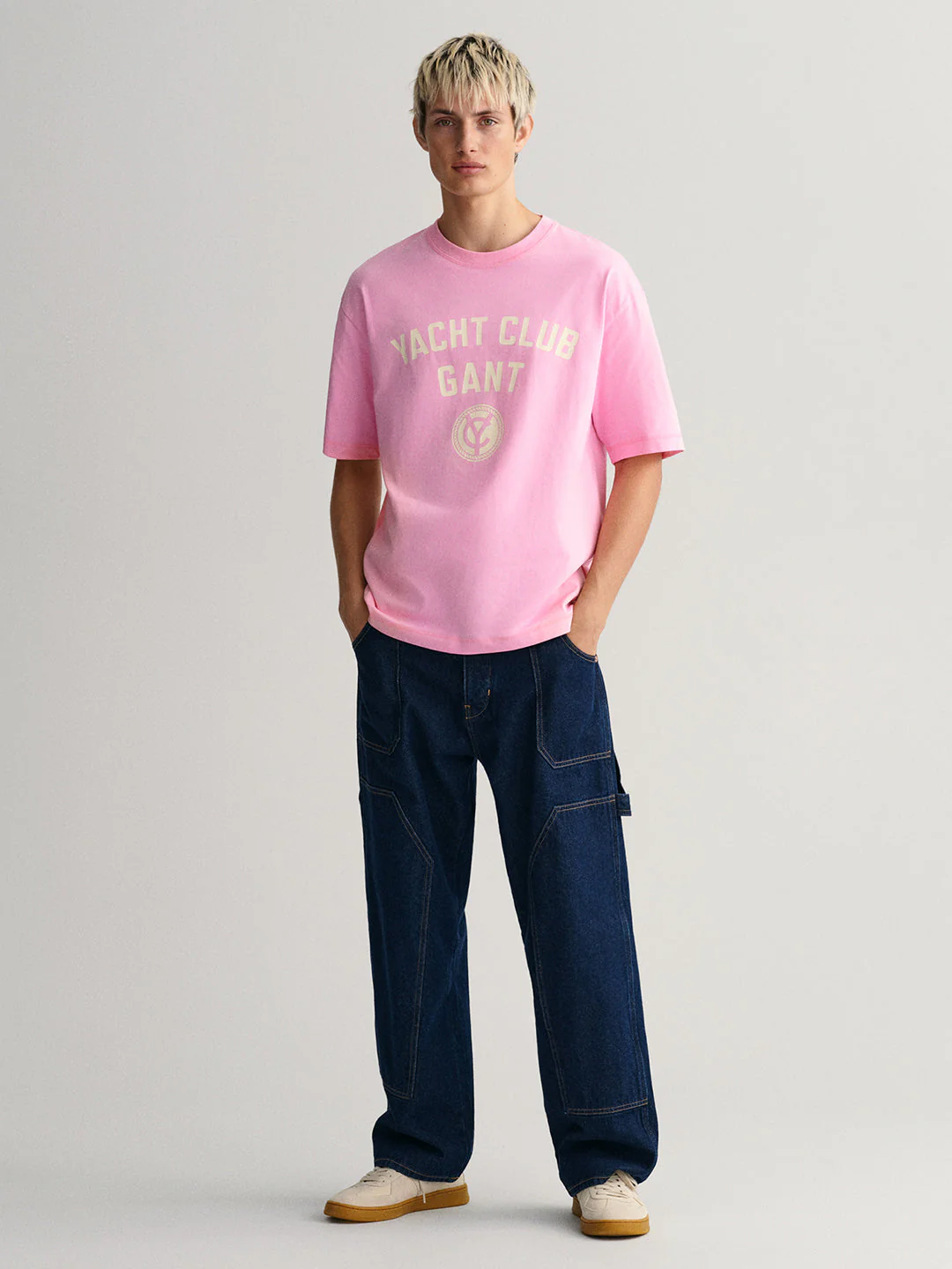 Gant Pink Yacht Logo Regular Fit Tshirt - Image 2