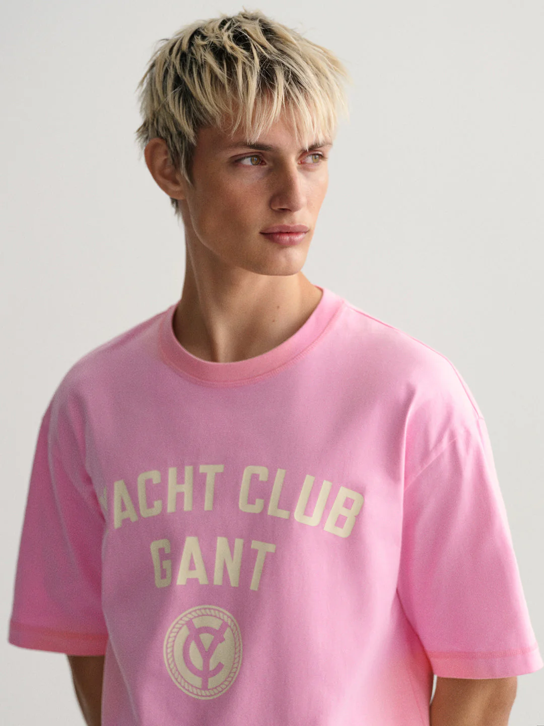 Gant Pink Yacht Logo Regular Fit Tshirt - Image 4