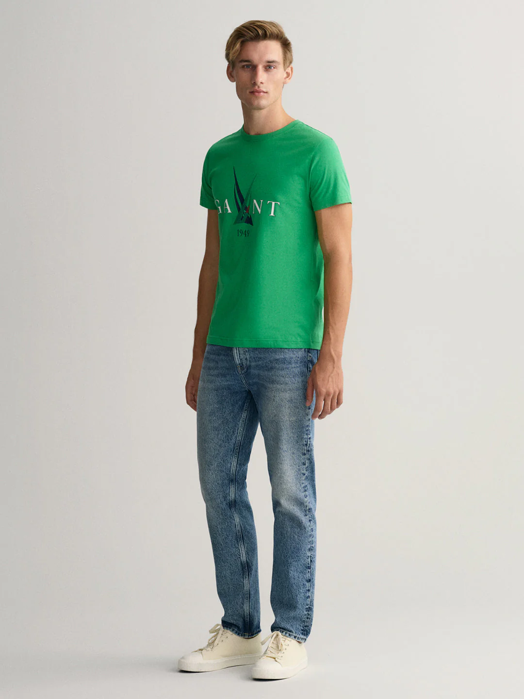Gant Green Sail Logo Regular Fit Tshirt - Image 5
