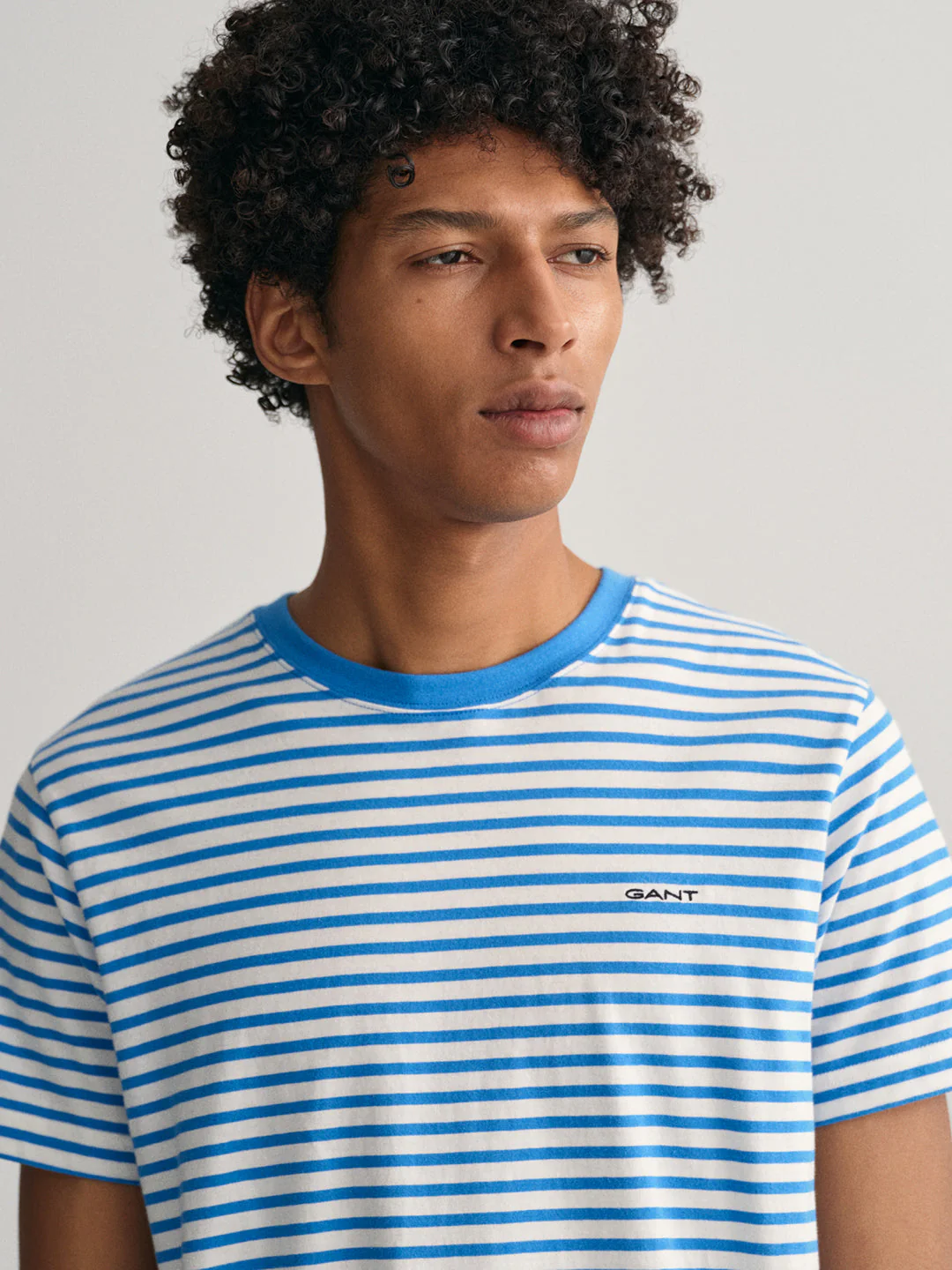Gant Blue Striped Regular Fit Tshirt - Image 5
