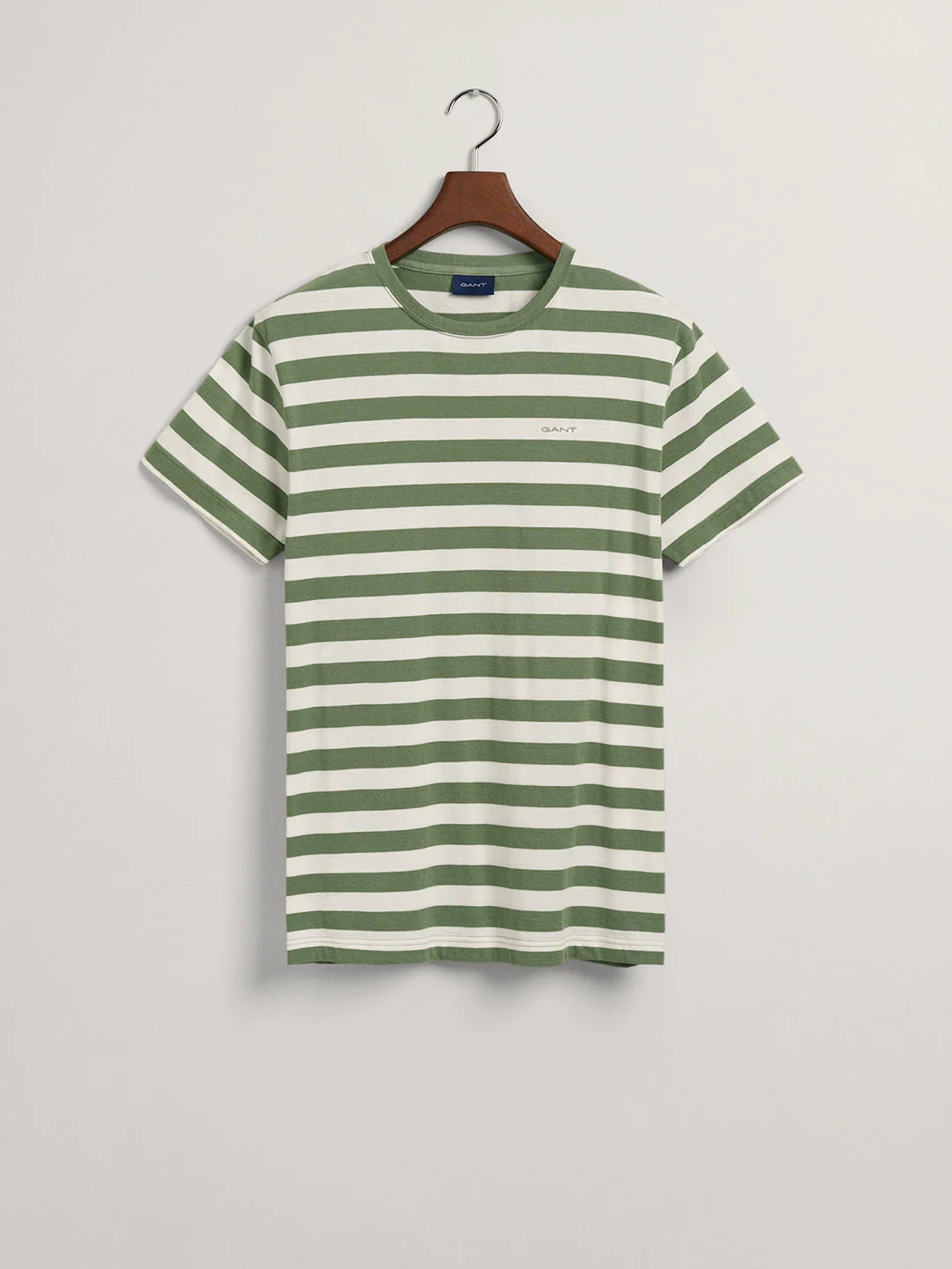 Gant Green Striped Regular Fit Tshirt - Image 5