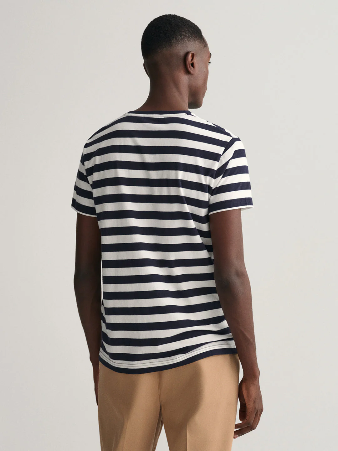 Gant Blue Striped Regular Fit Tshirt - Image 2