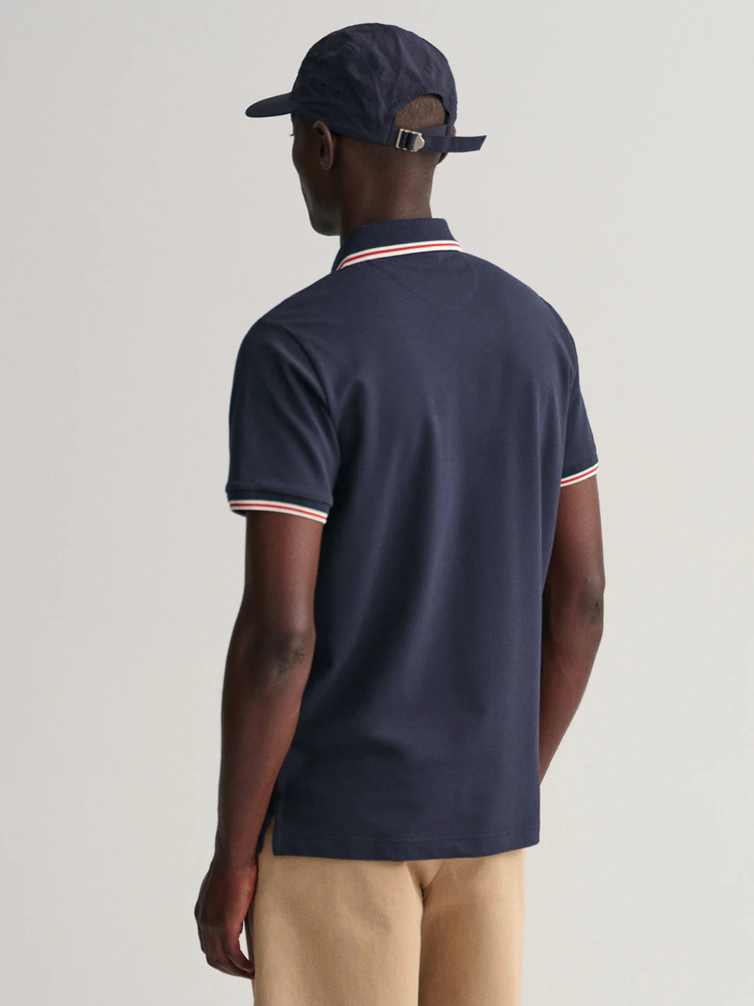 Gant Blue 3Color Tipping Regular Fit Pique Polo Tshirt - Image 4