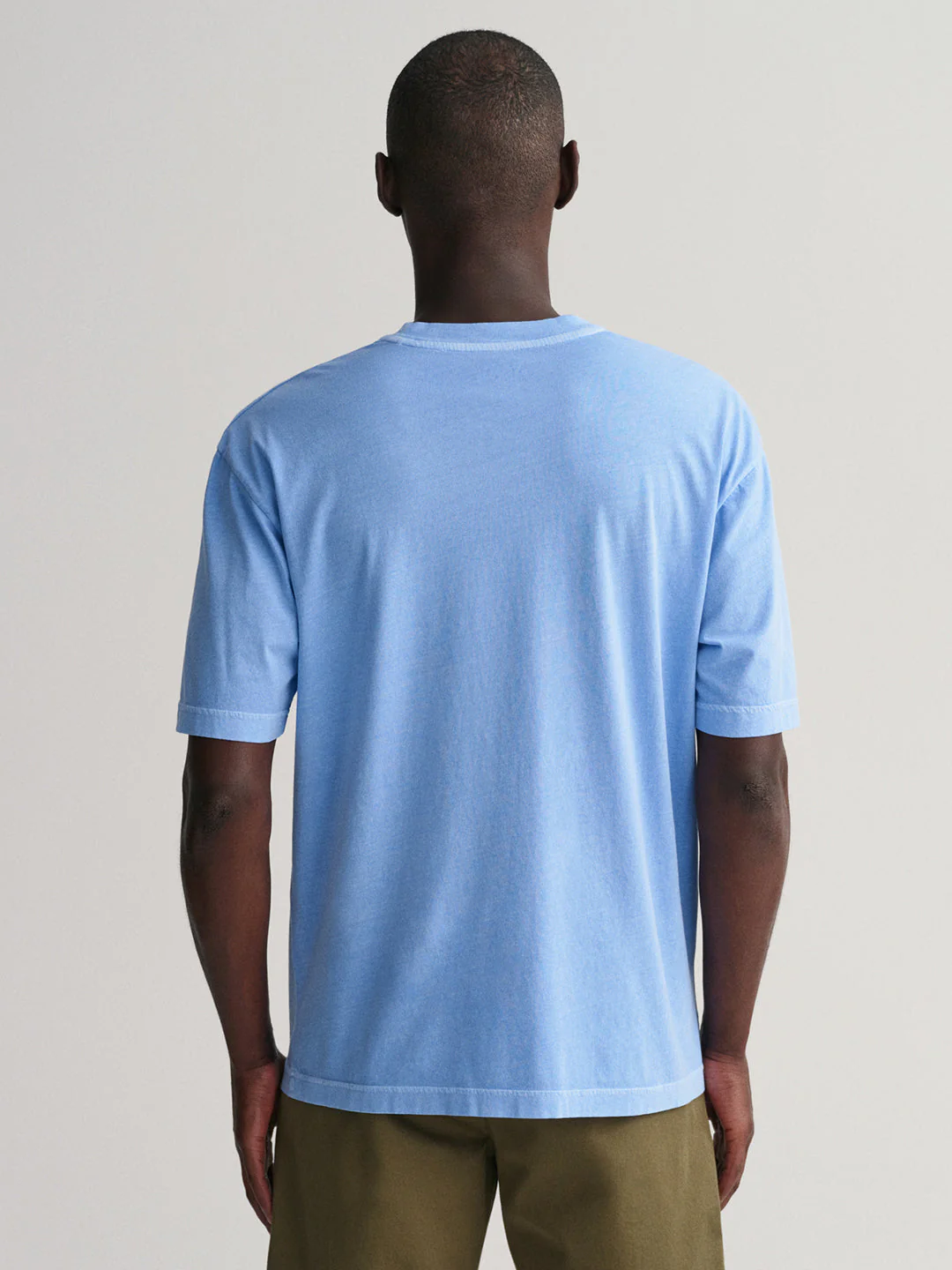 Gant Blue Sunfaded Logo Regular Fit Tshirt - Image 2
