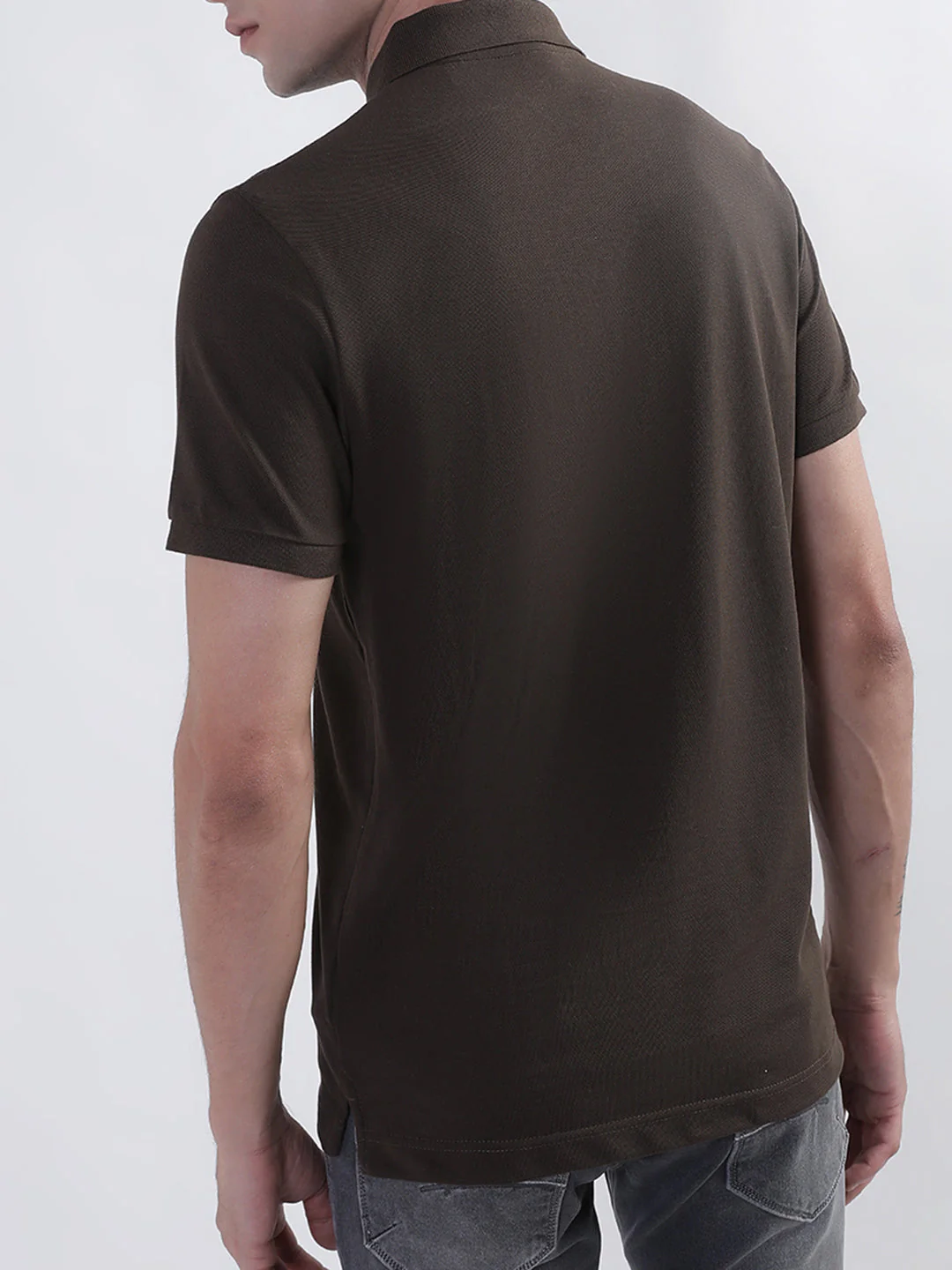 Gant Brown Regular Fit Polo T-Shirt - Image 4