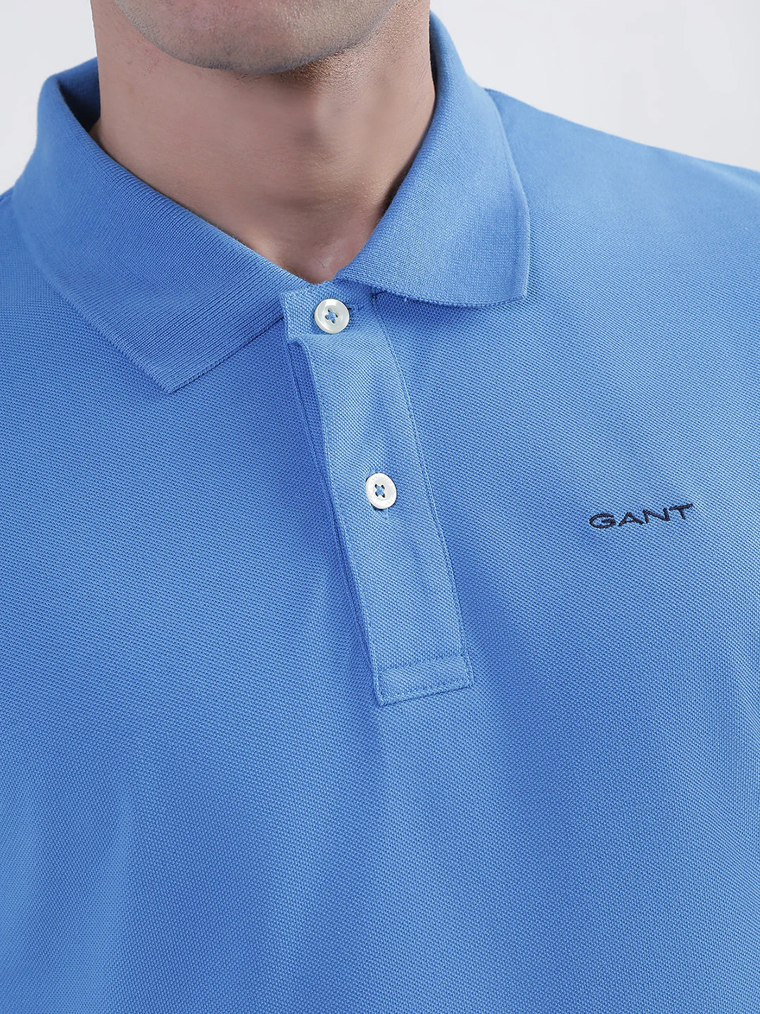 Gant Blue Regular Fit Polo T-Shirt - Image 7