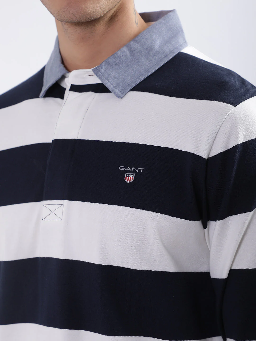 Gant Multi Fashion Striped Regular Fit Polo Tshirt - Image 6