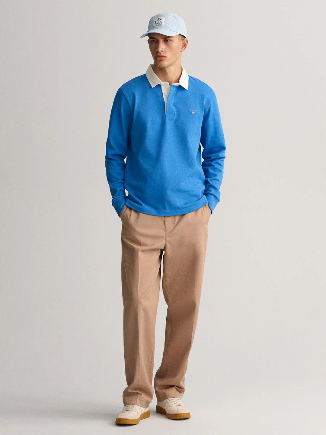 Gant Blue Regular Fit Polo Tshirt - Image 4