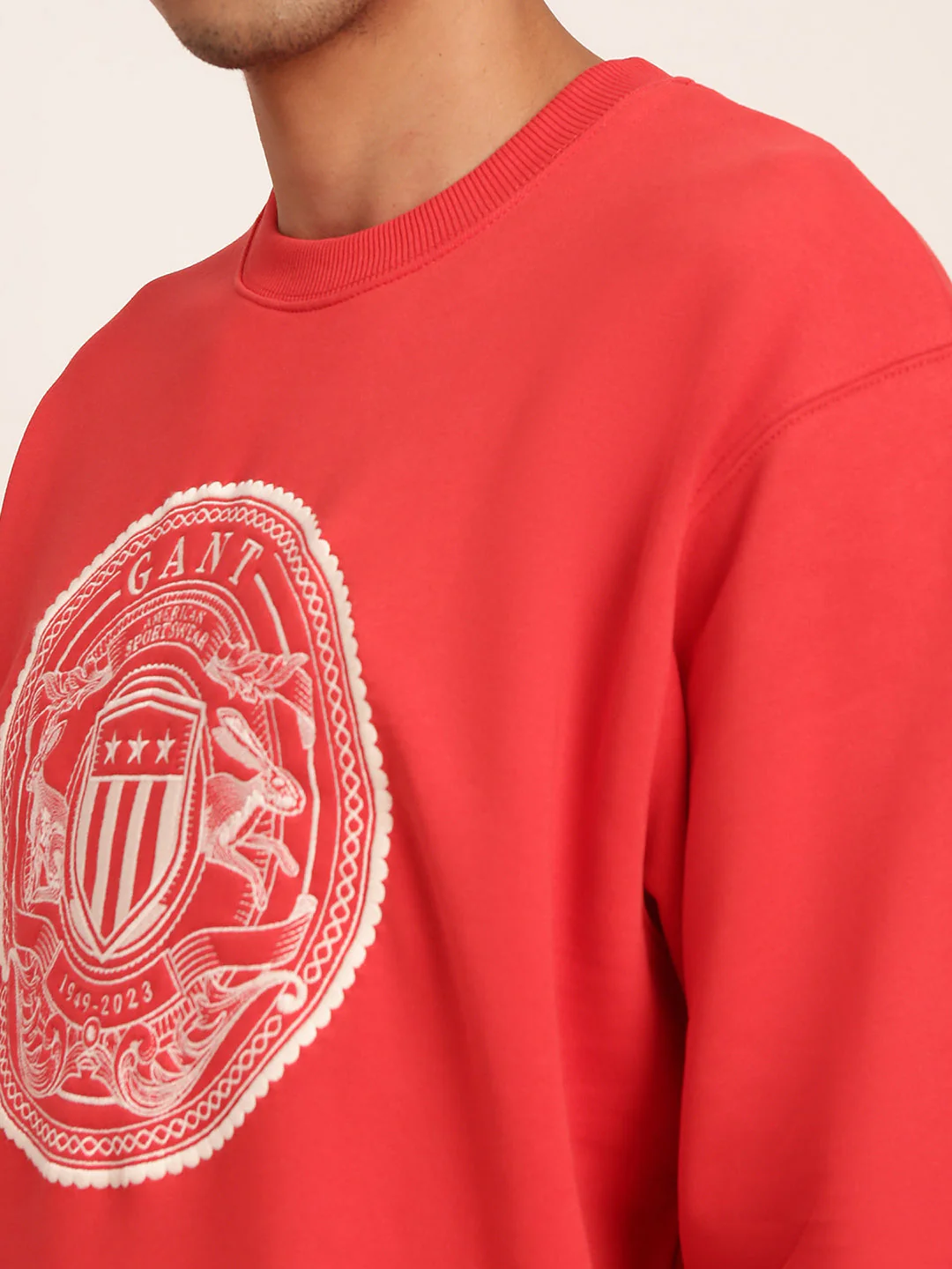 Gant Men Red Printed Sweatshirt - Image 6