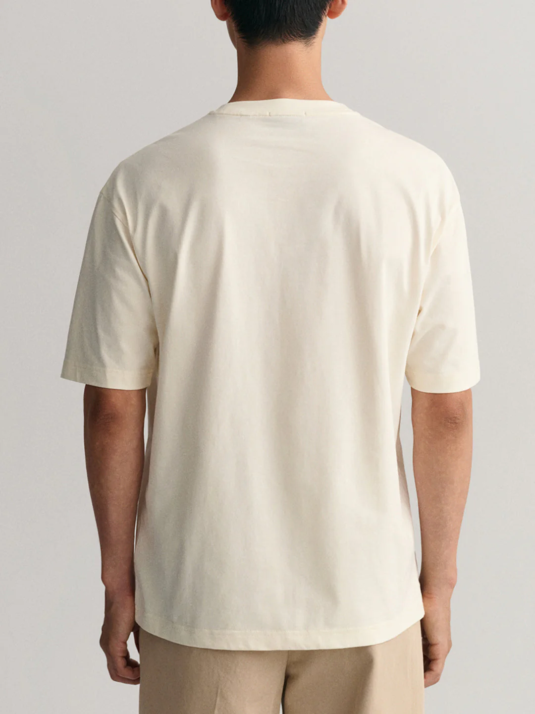 Gant Cream Logo Regular Fit Tshirt - Image 5