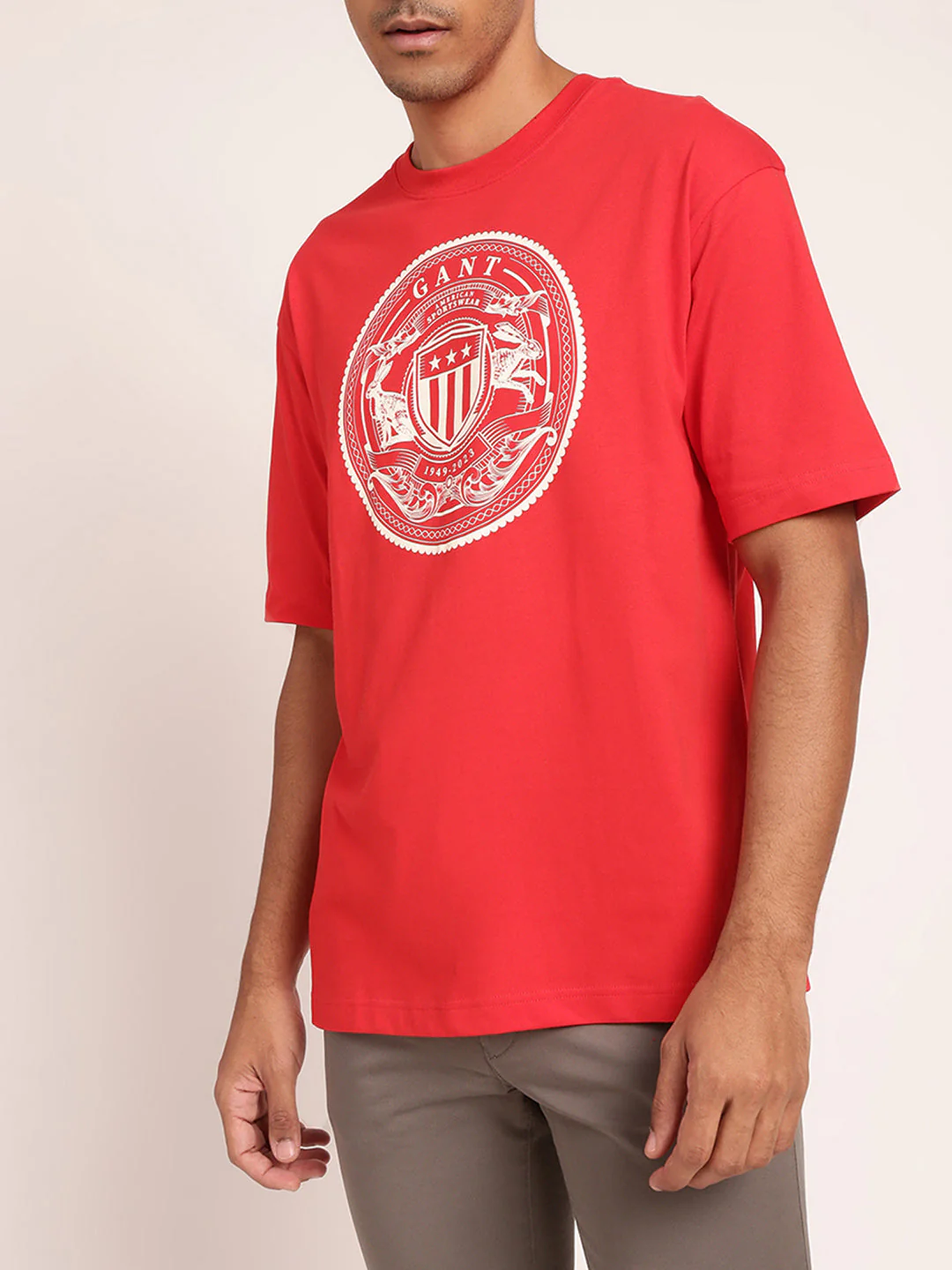 Gant Red Logo Regular Fit Tshirt - Image 3