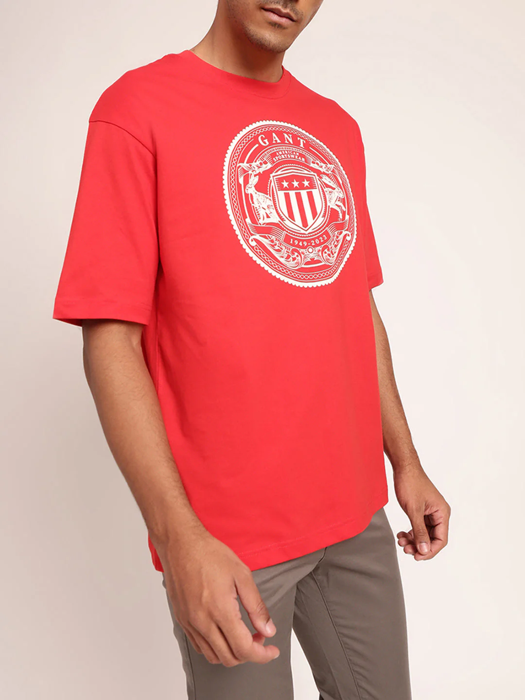 Gant Red Logo Regular Fit Tshirt - Image 4