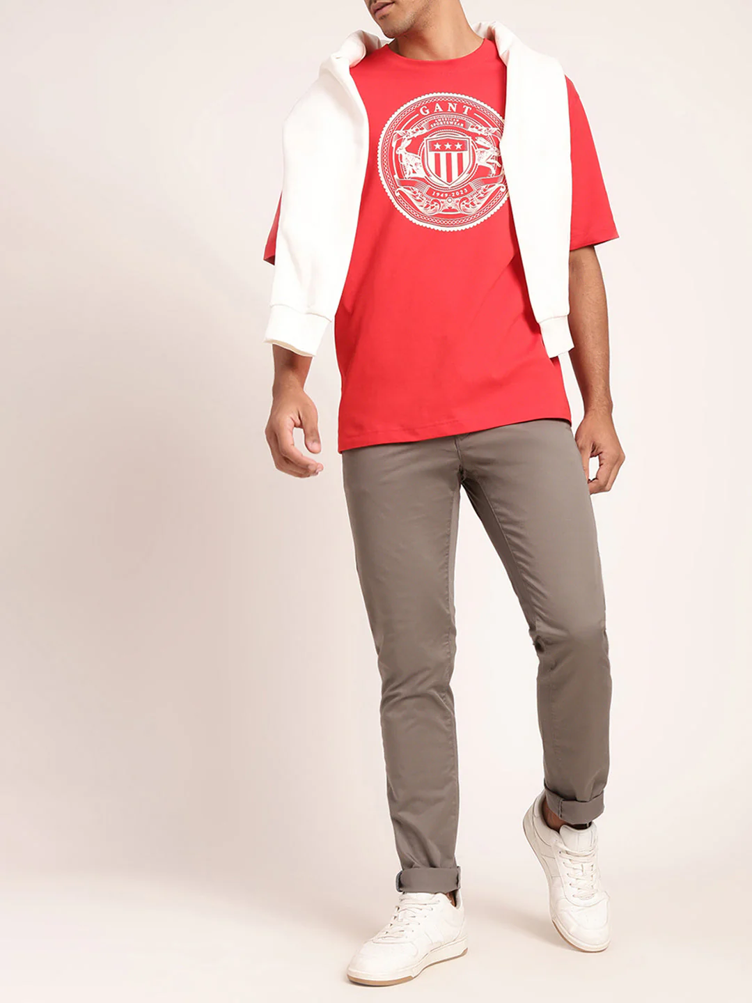 Gant Red Logo Regular Fit Tshirt - Image 5