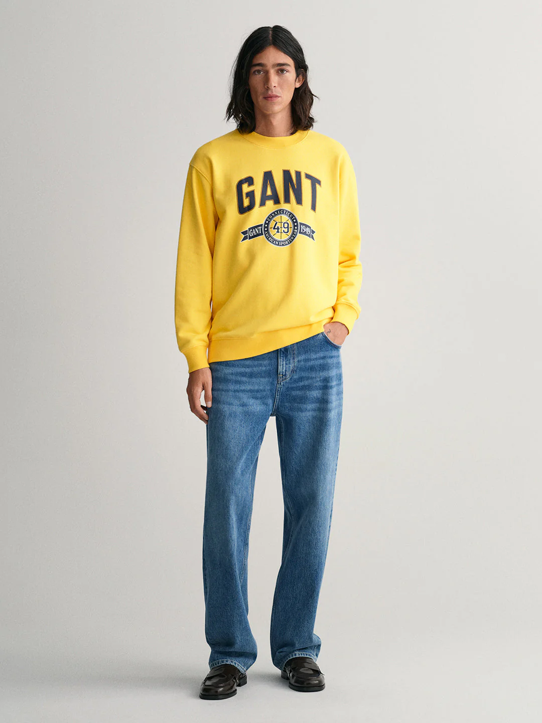 Gant Men Yellow Printed Sweatshirt - Image 2
