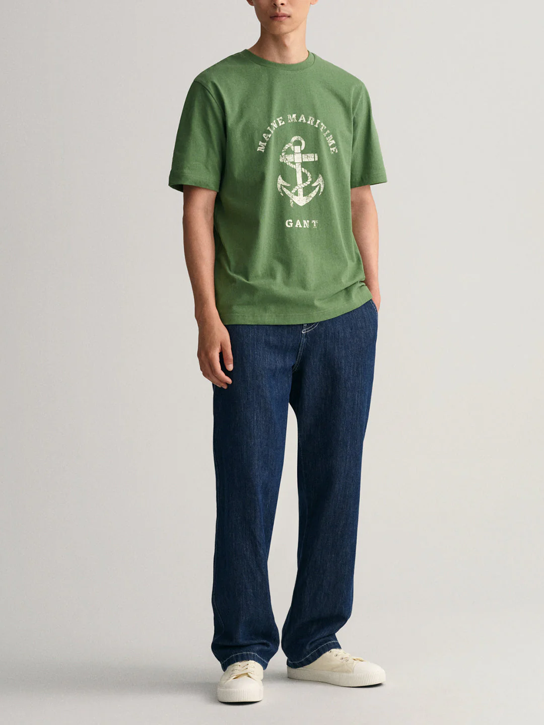 Gant Green Printed Regular Fit Tshirt - Image 3
