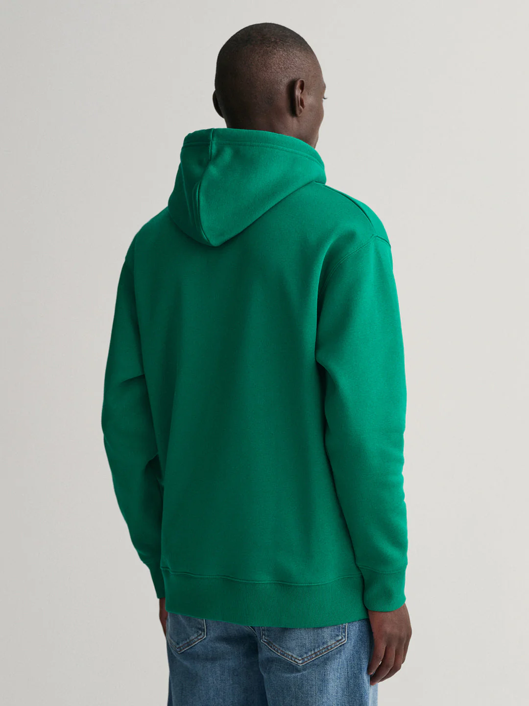 Gant Men Green Printed Hooded Sweatshirt - Image 3