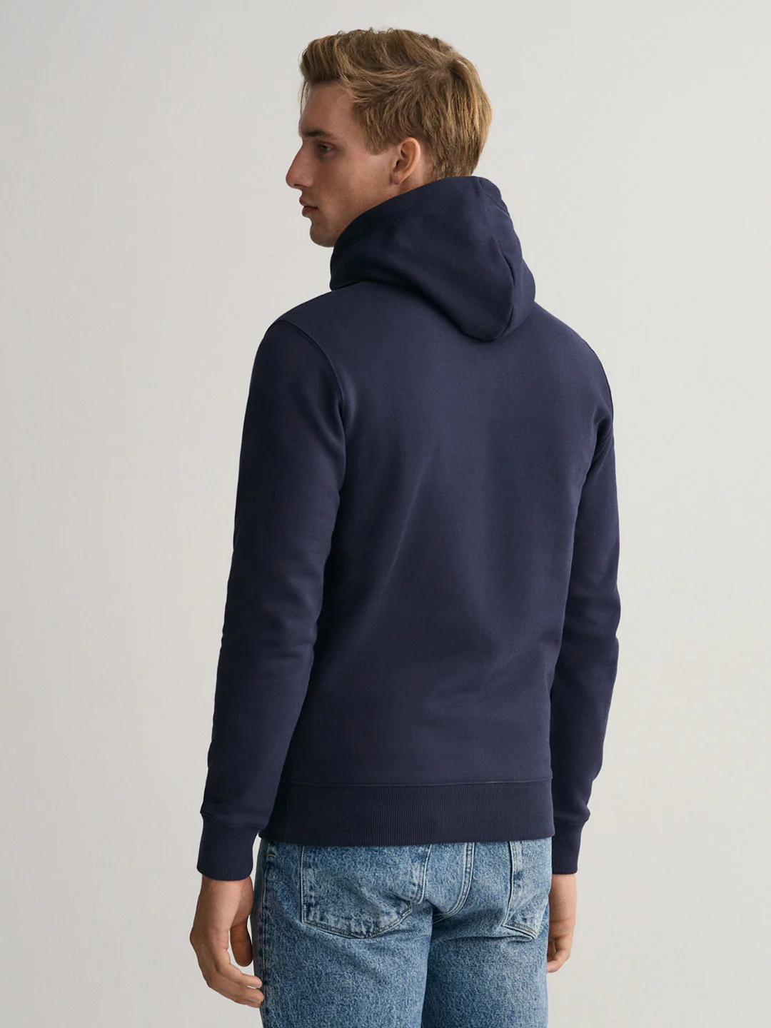 Gant Men Printed Cotton Hooded Sweatshirt - Image 3