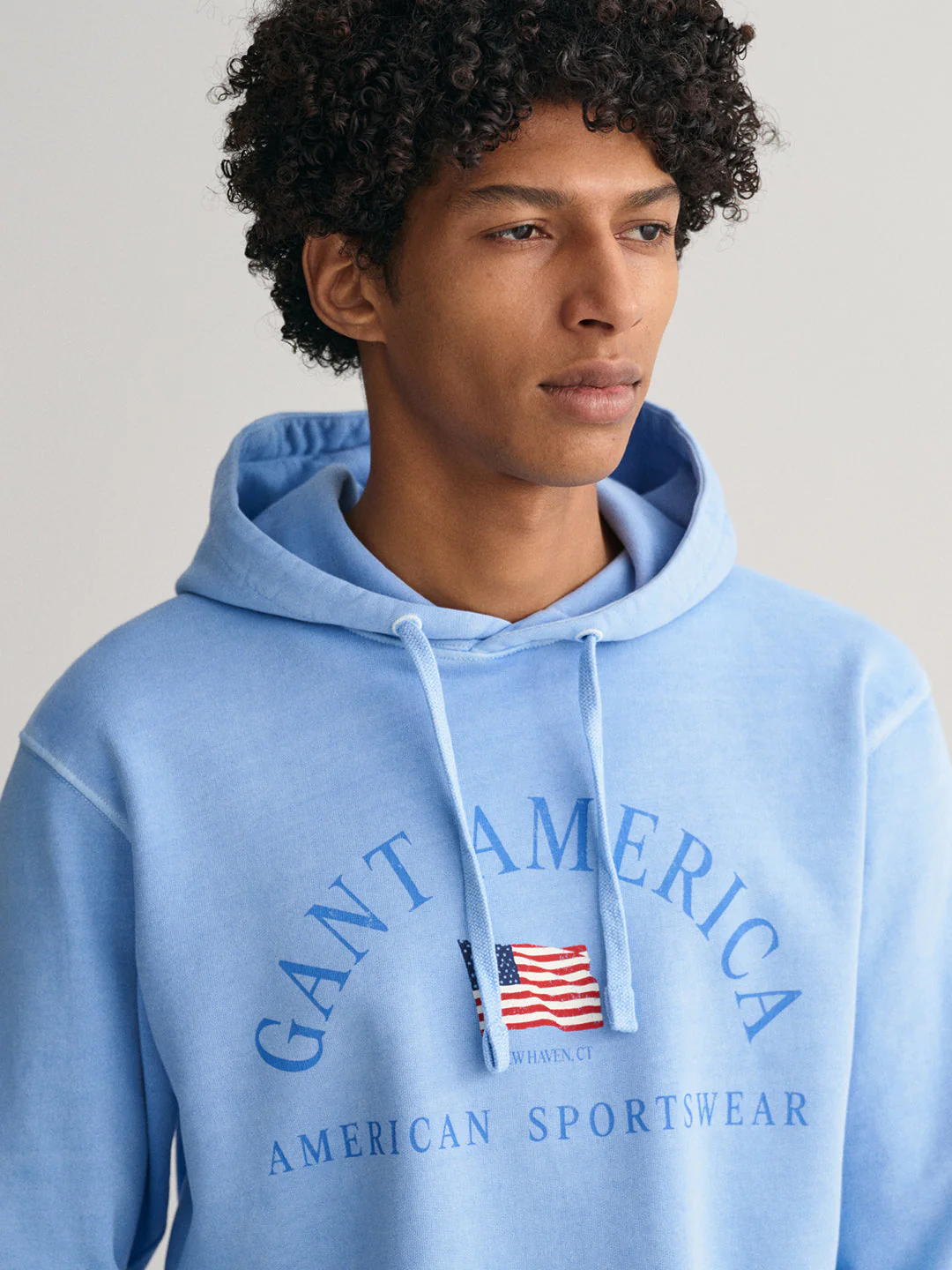 Gant Men Printed Cotton Hooded Sweatshirt - Image 4