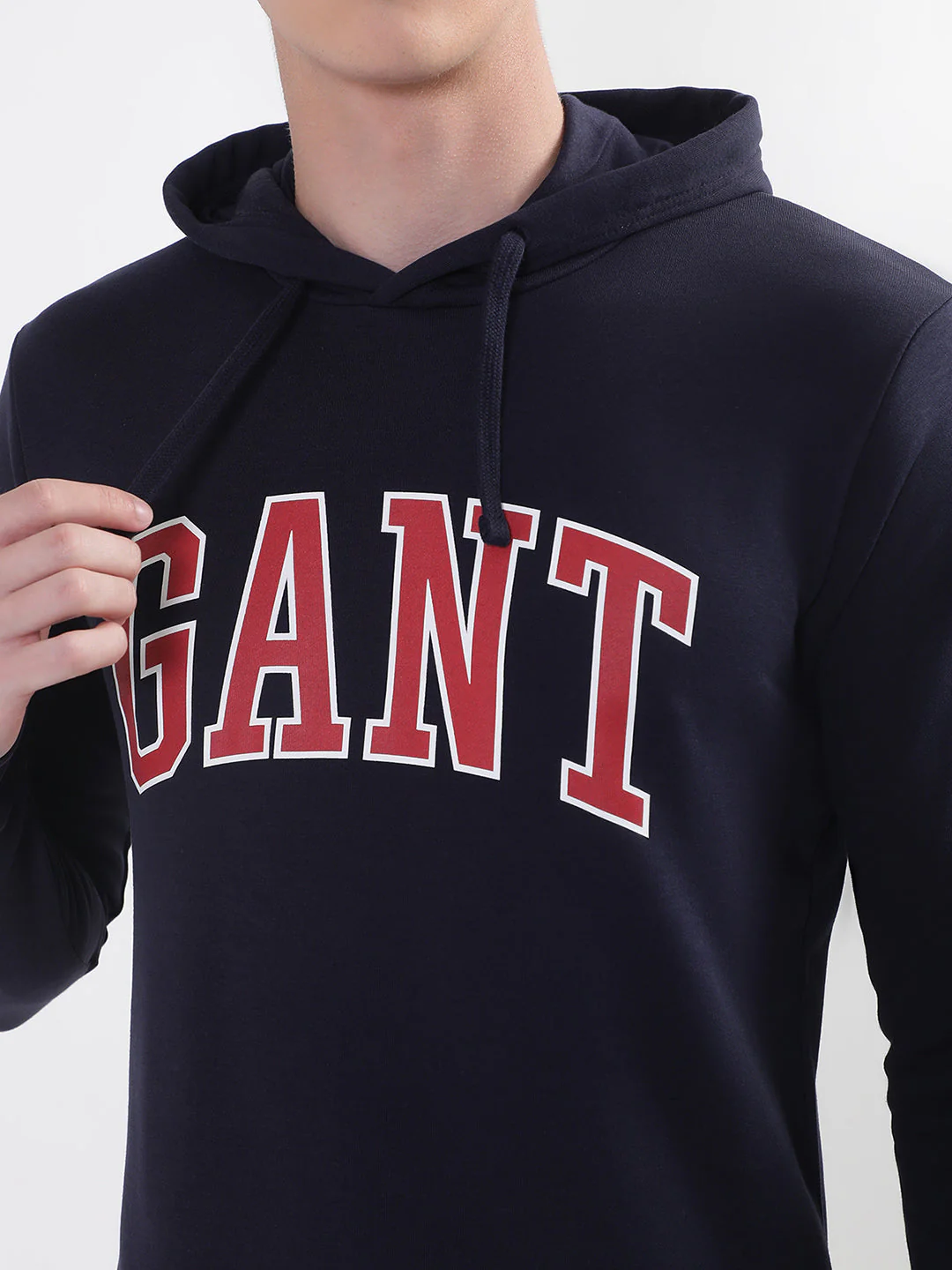 Gant Men Printed Cotton Hooded Sweatshirt - Image 6