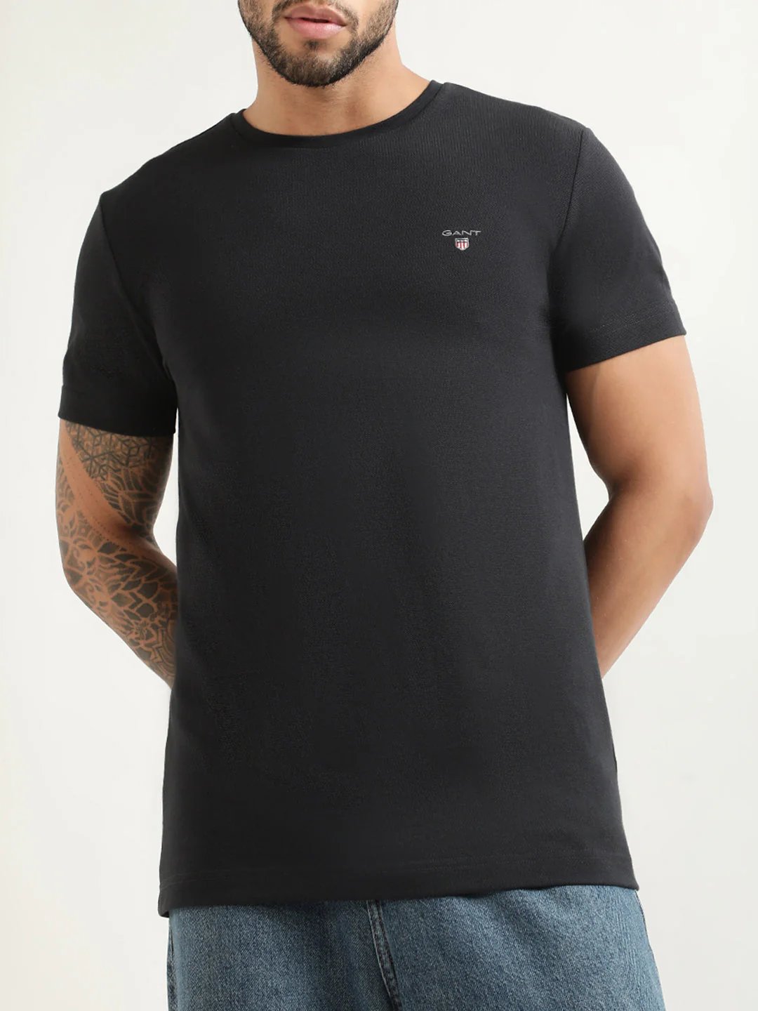 Gant Black Slim Fit Tshirt