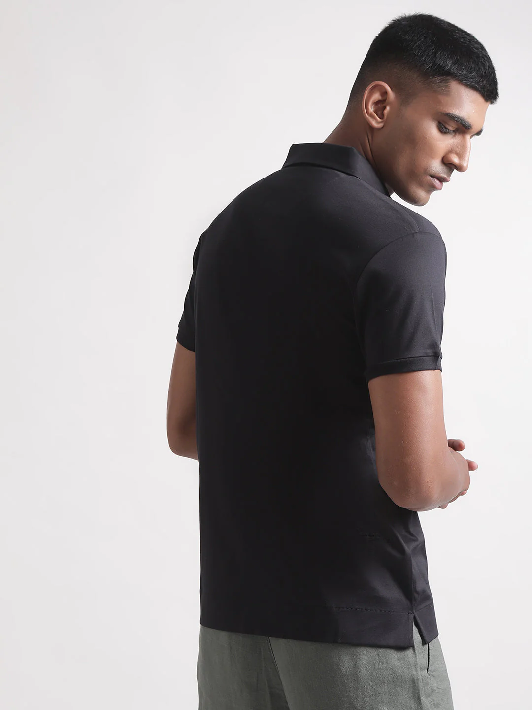 Gant Black Slim Fit Polo Tshirt - Image 4