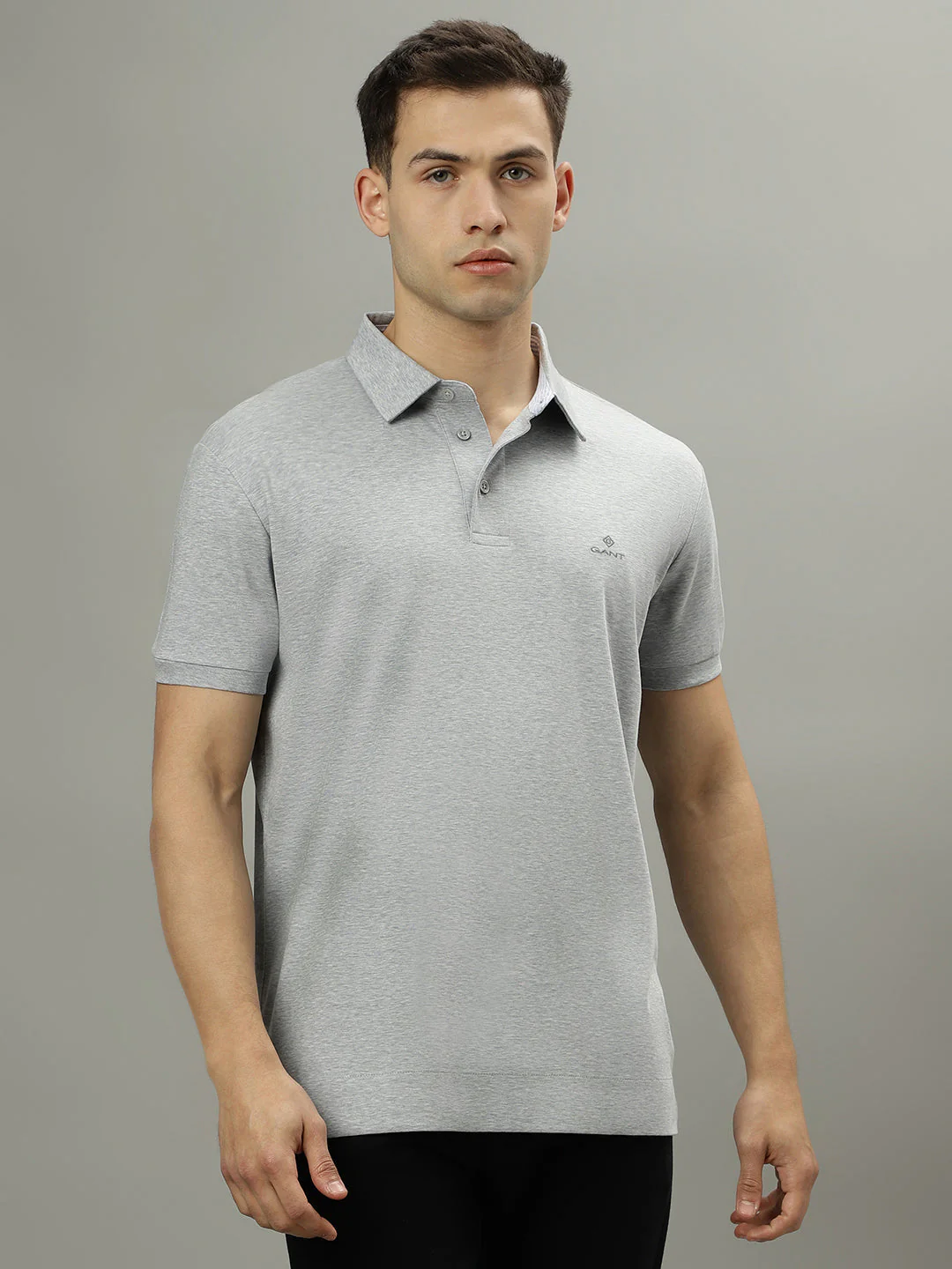 Gant Grey Fashion Slim Fit Polo Tshirt