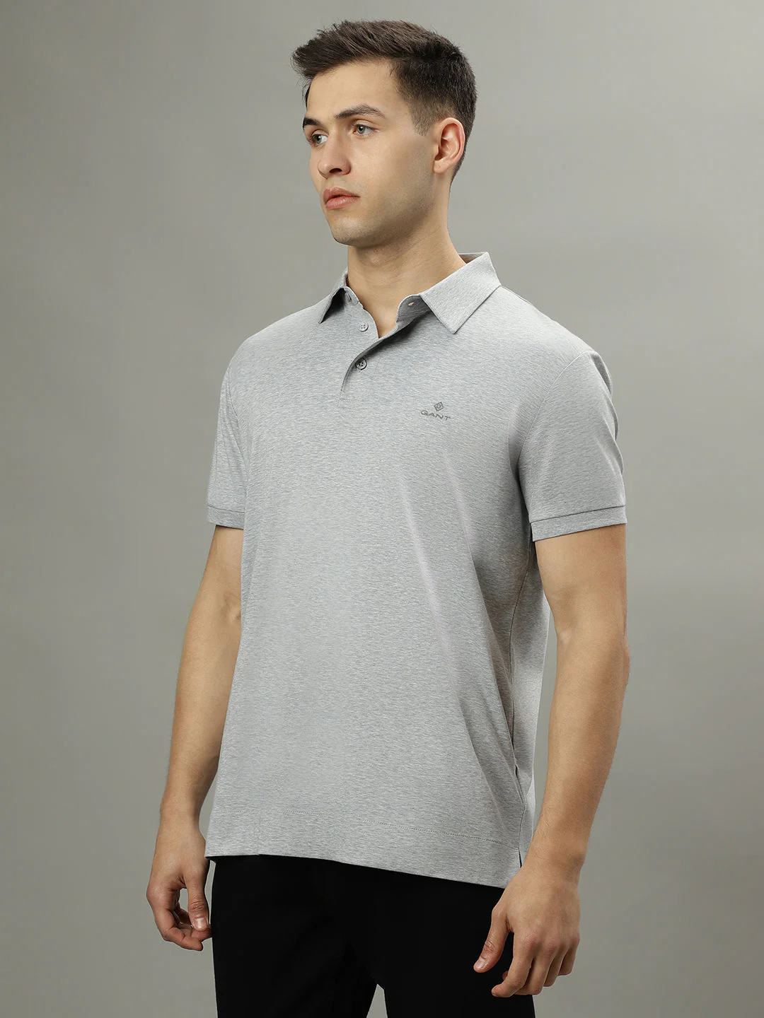 Gant Grey Fashion Slim Fit Polo Tshirt - Image 2