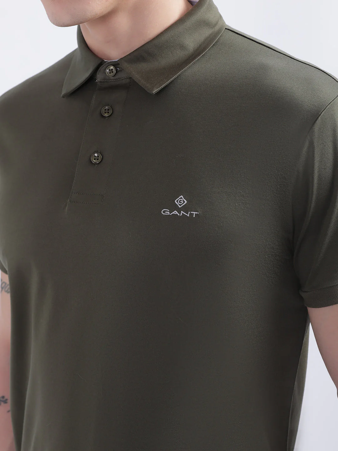 Gant Green Slim Fit Polo Tshirt - Image 7