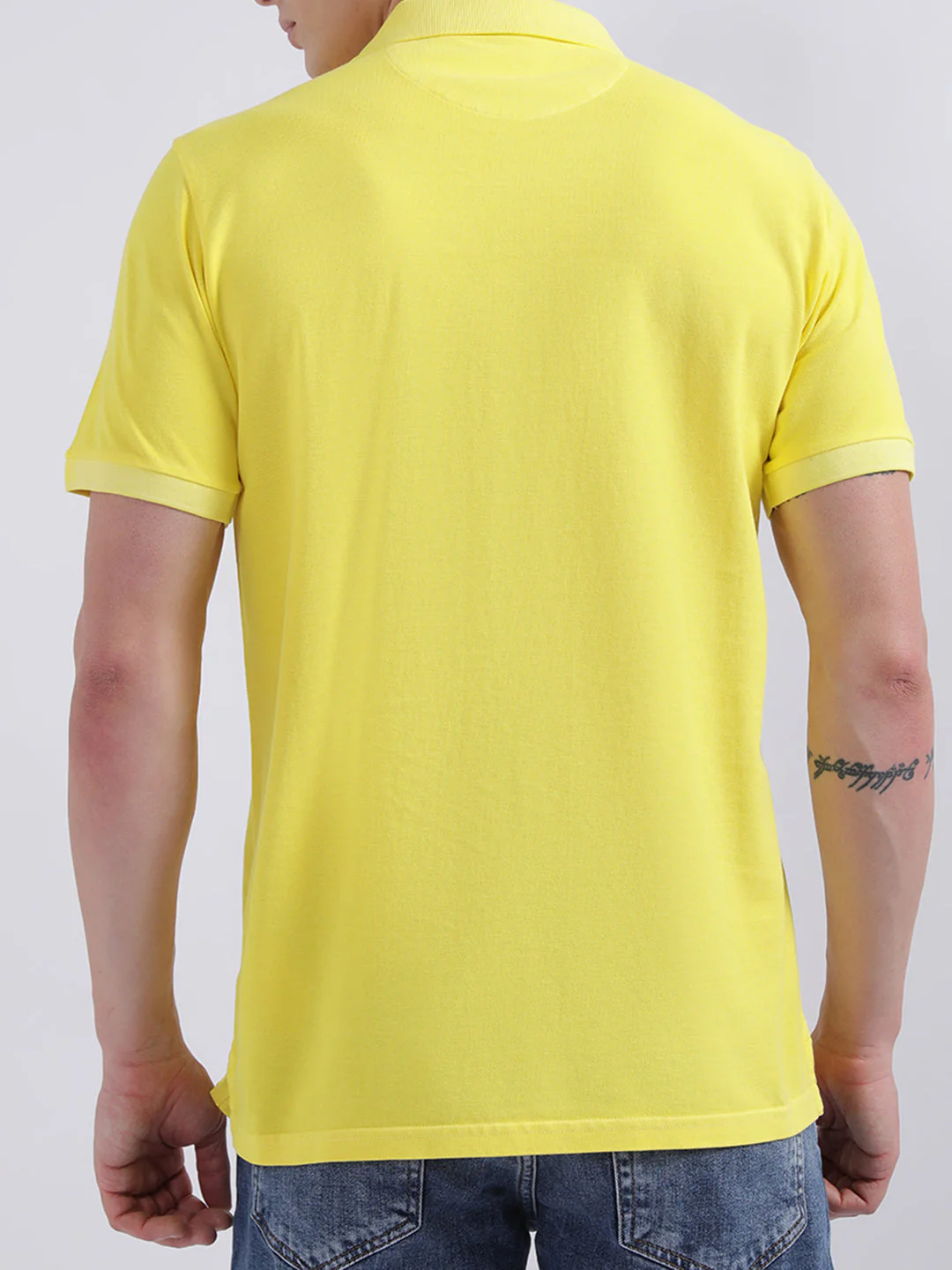 Gant Yellow Regular Fit Polo Tshirt - Image 4