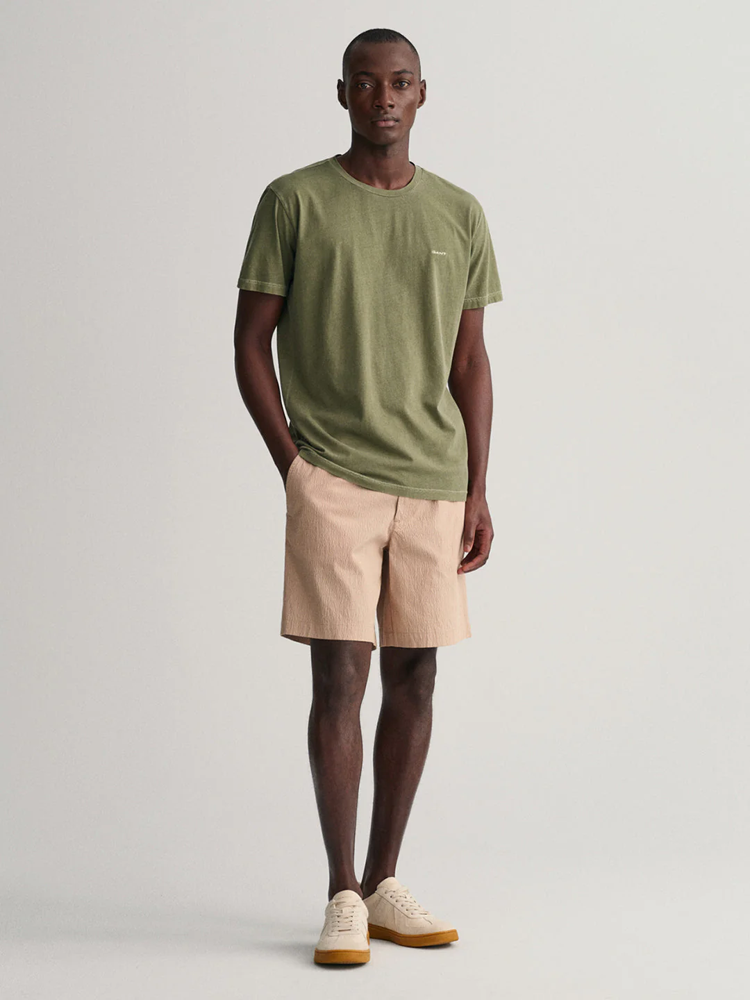 Gant Green Sunfaded Modern Fit Tshirt - Image 3
