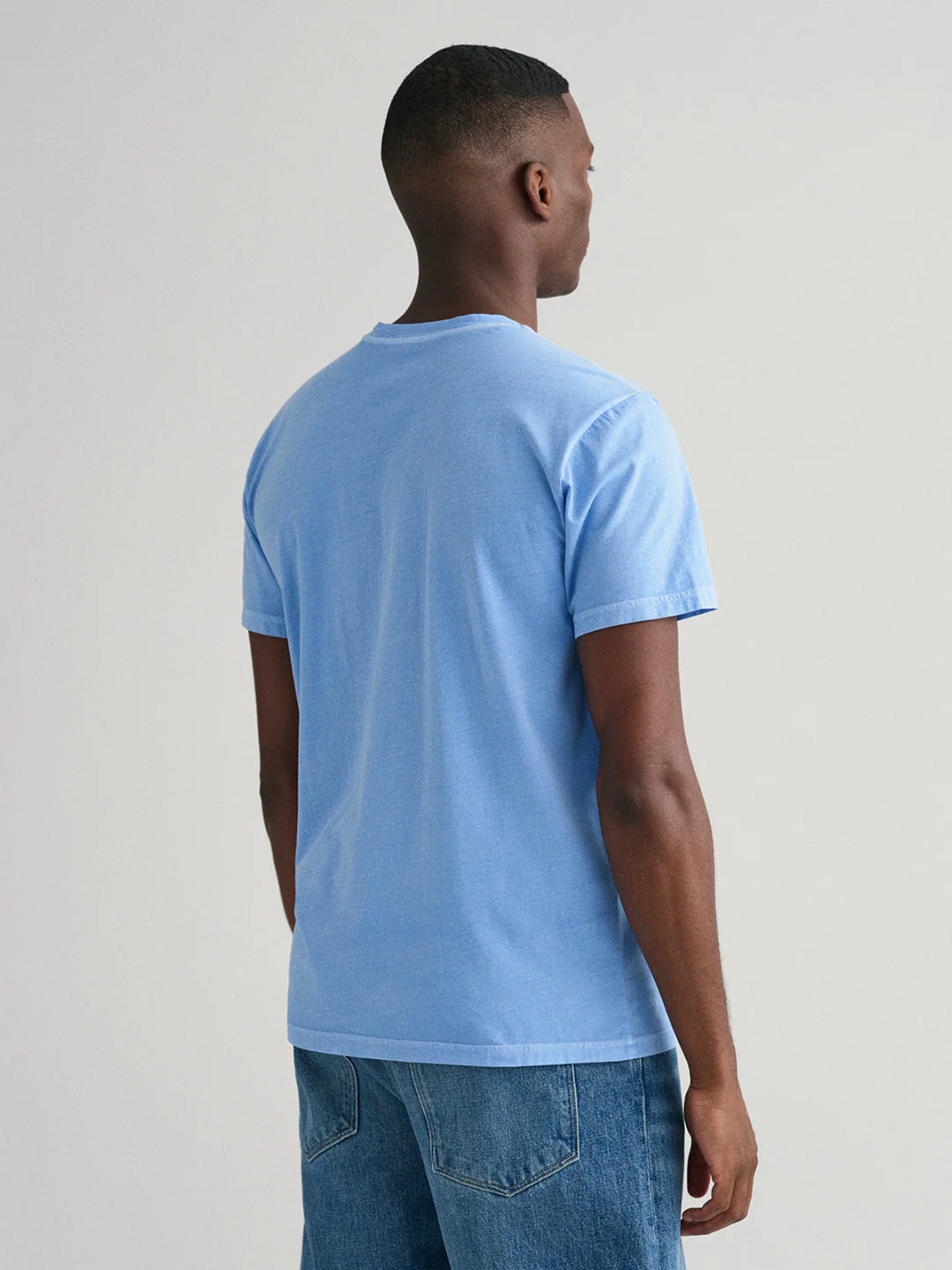 Gant Blue Sunfaded Modern Fit Tshirt - Image 2