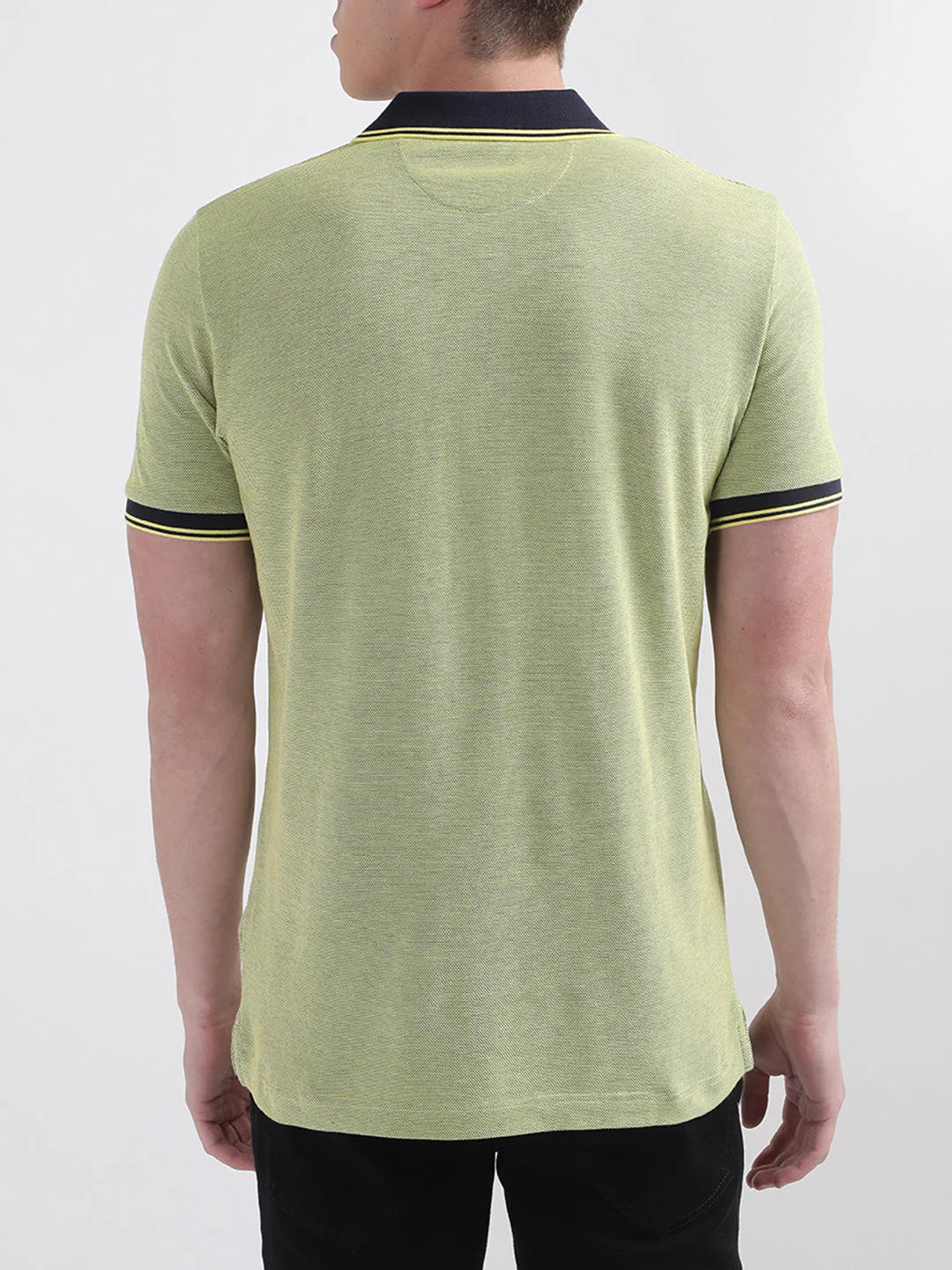 Gant Yellow Color Oxford Regular Fit Pique Polo Tshirt - Image 2