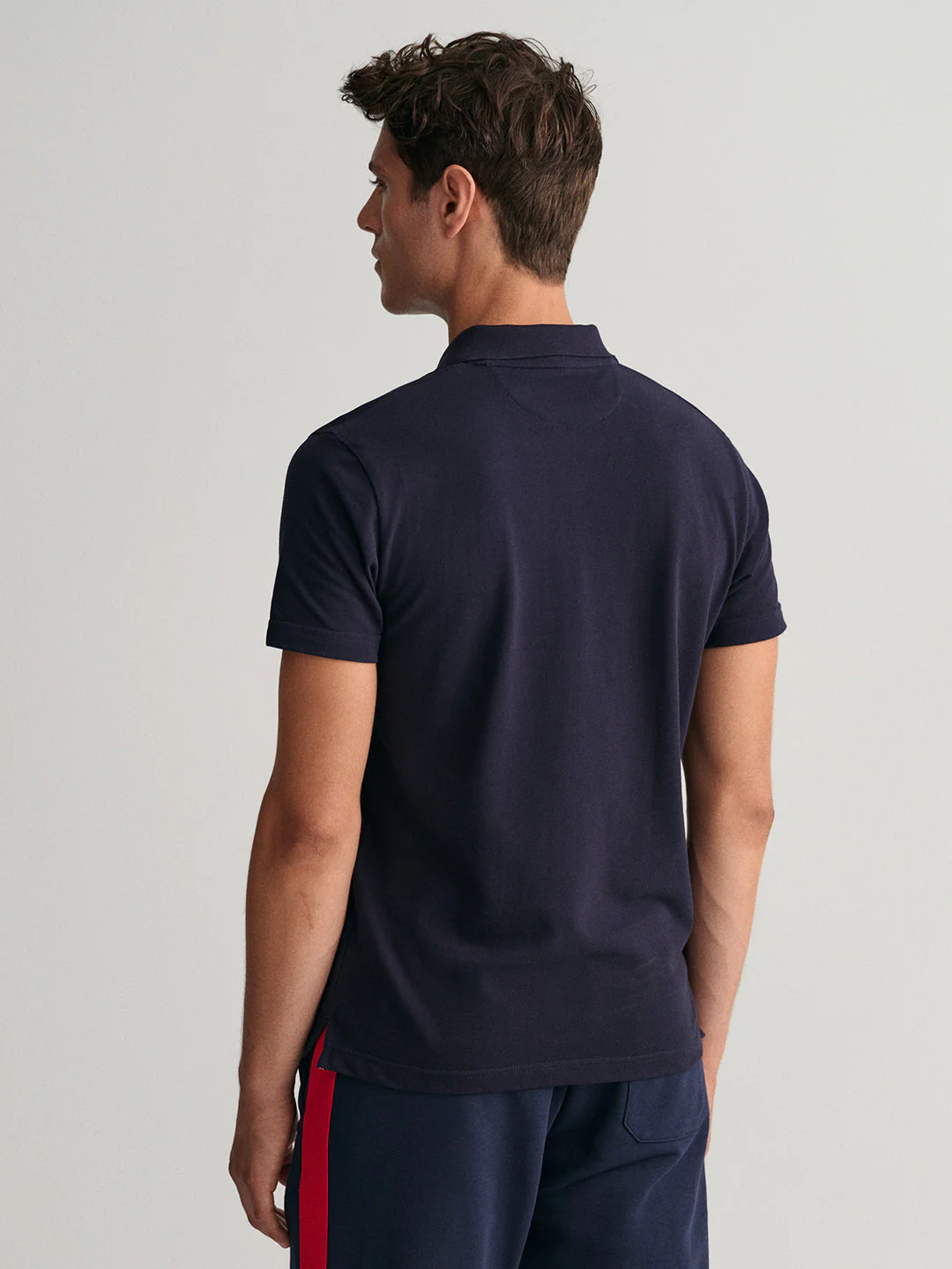 Gant Blue Banner Shield Logo Regular Fit Polo Tshirt - Image 3