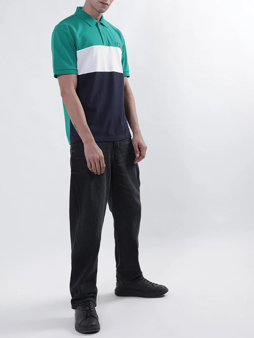 Gant Multi Block Pique Relaxed Fit Polo T-Shirt - Image 6