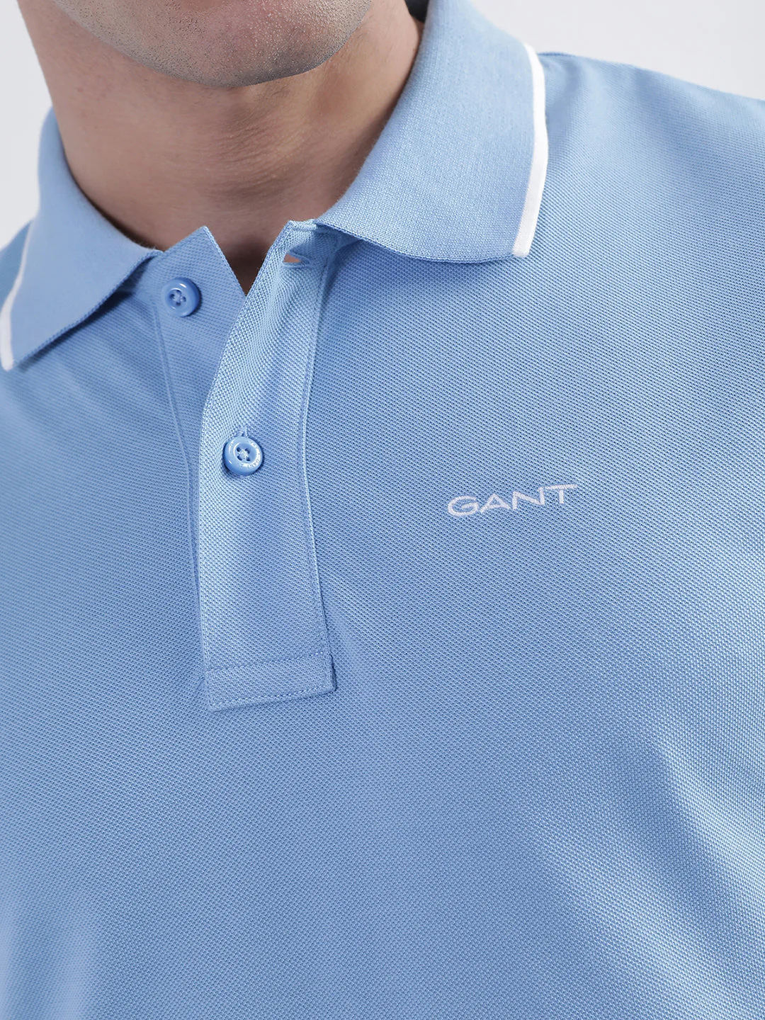 Gant Blue Regular Fit Polo T-Shirt - Image 7