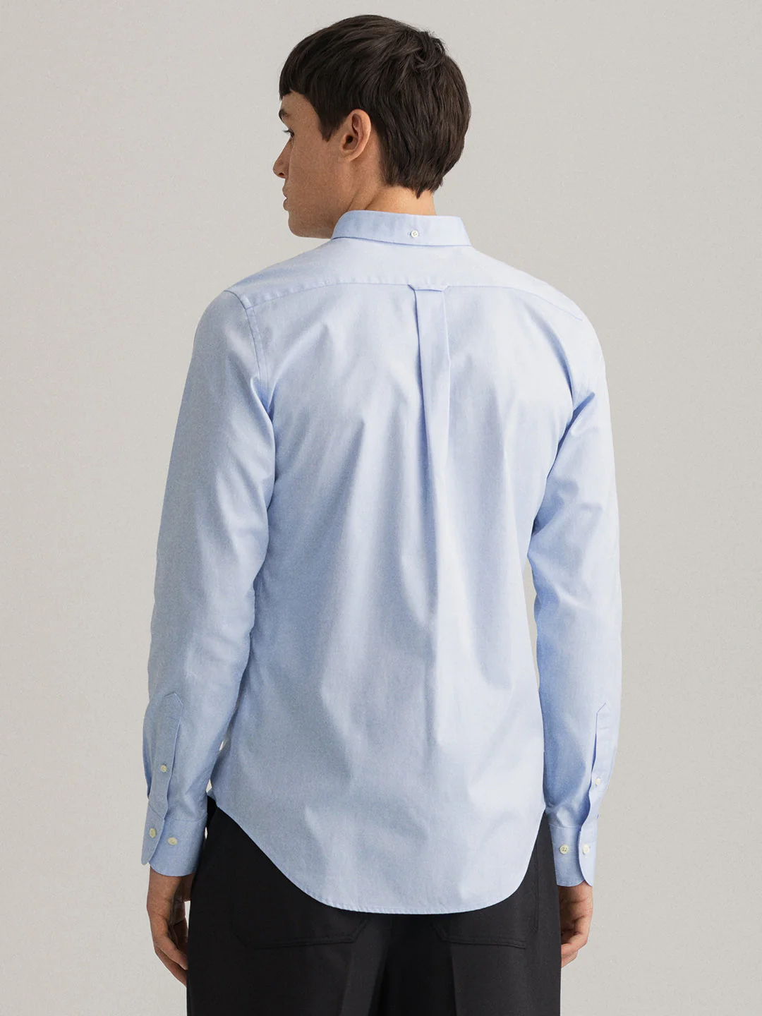 Gant Blue Pinpoint Oxford Clu Slim Fit Shirt - Image 2