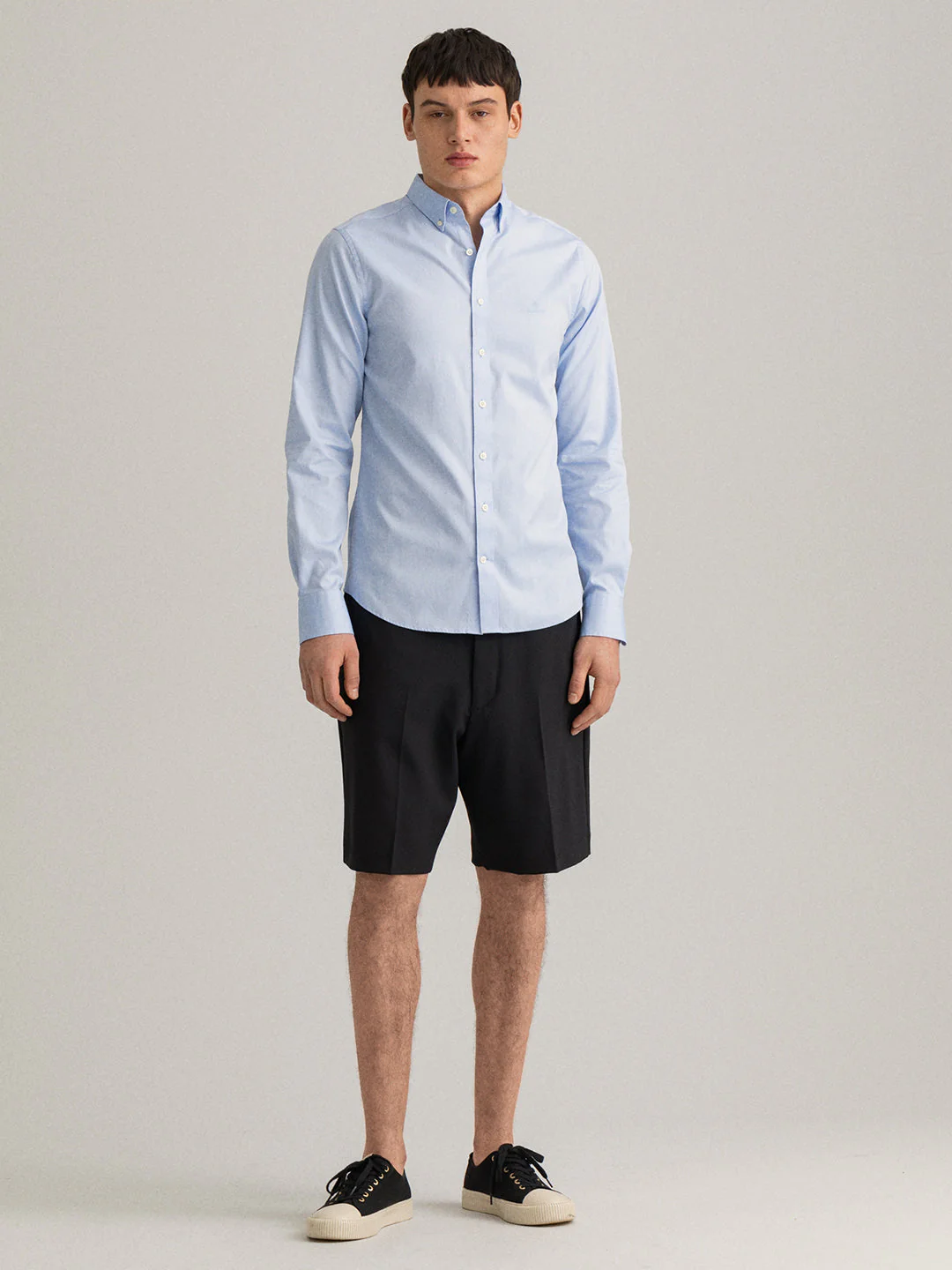 Gant Blue Pinpoint Oxford Clu Slim Fit Shirt - Image 3