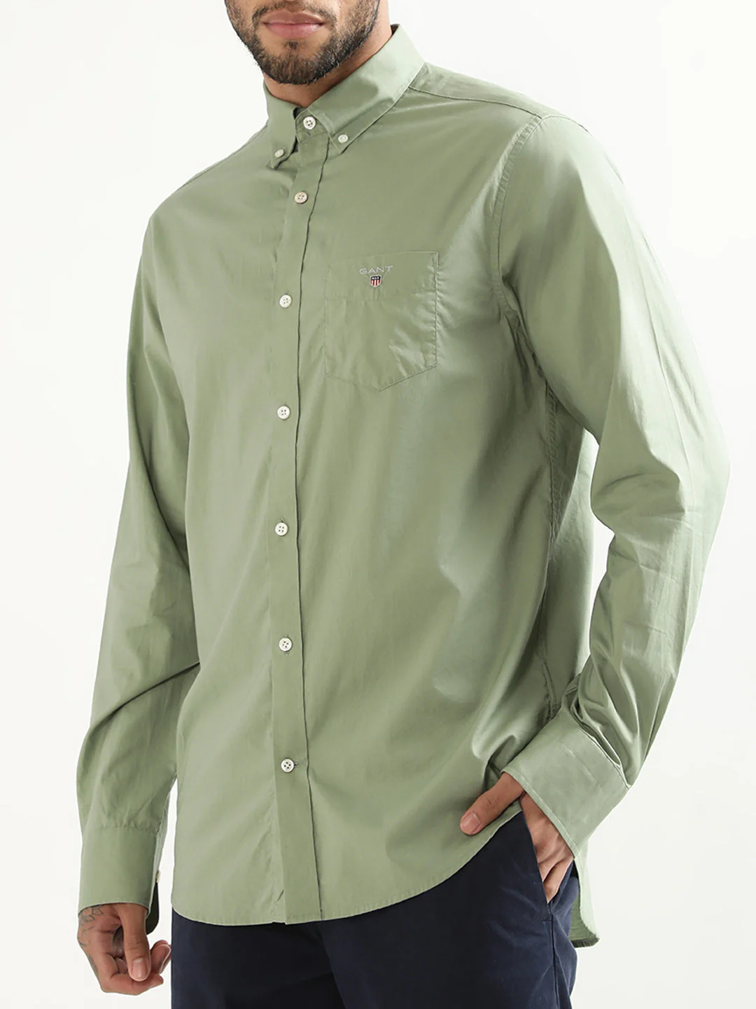 Gant Green Regular Fit Shirt - Image 3