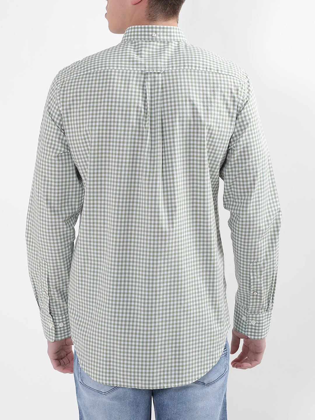 Gant Classic Broadcloth Gingham Checks Checked Button Down Collar Cotton Casual Shirt - Image 2