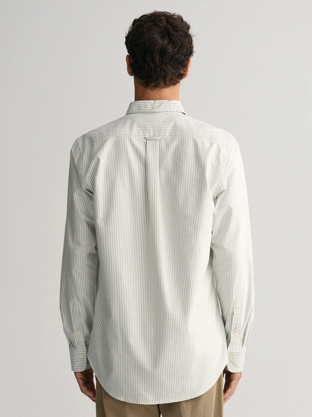 Gant Green Oxford Striped Regular Fit Shirt - Image 2