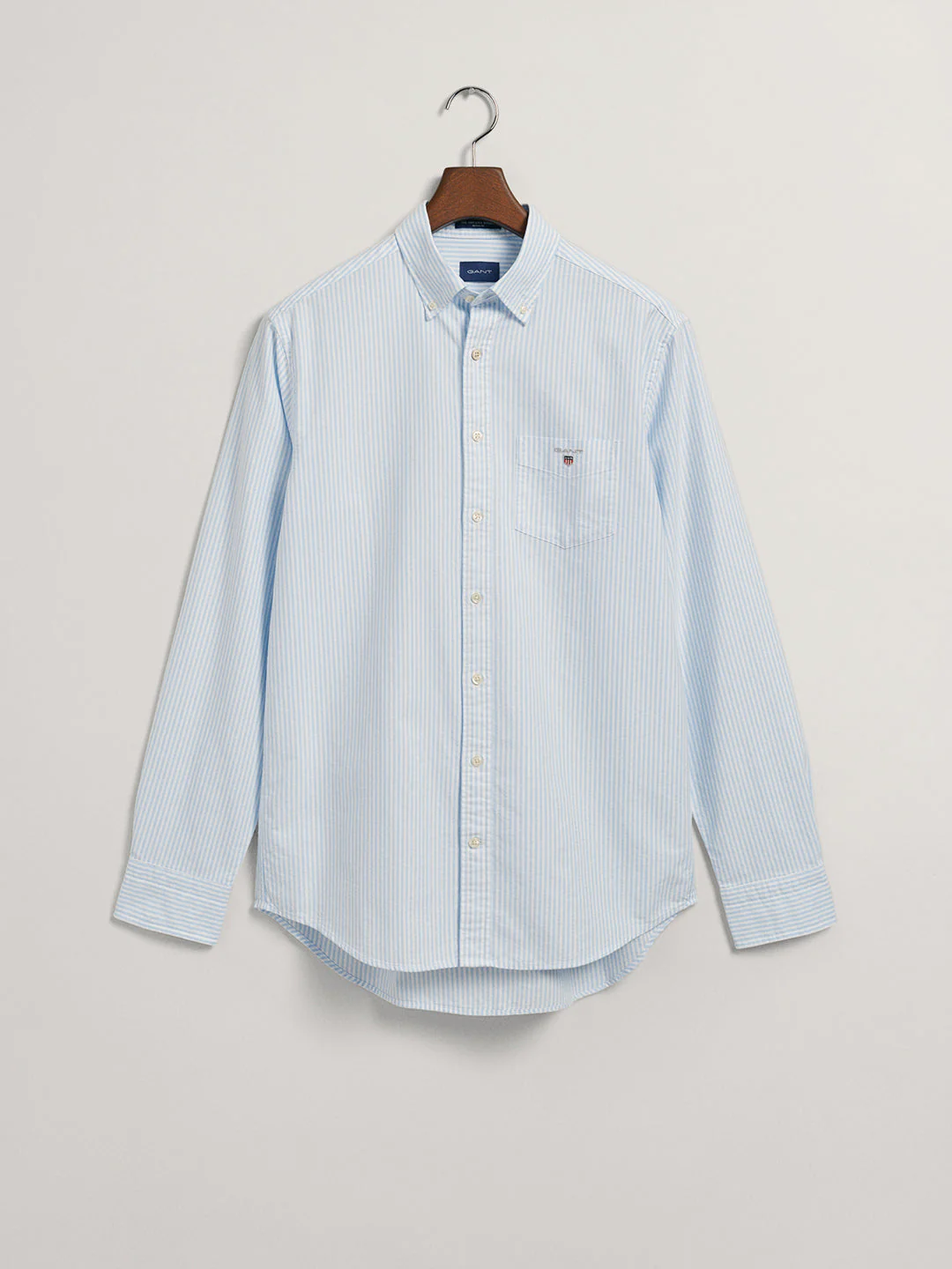 Gant Blue Oxford Striped Regular Fit Shirt - Image 7