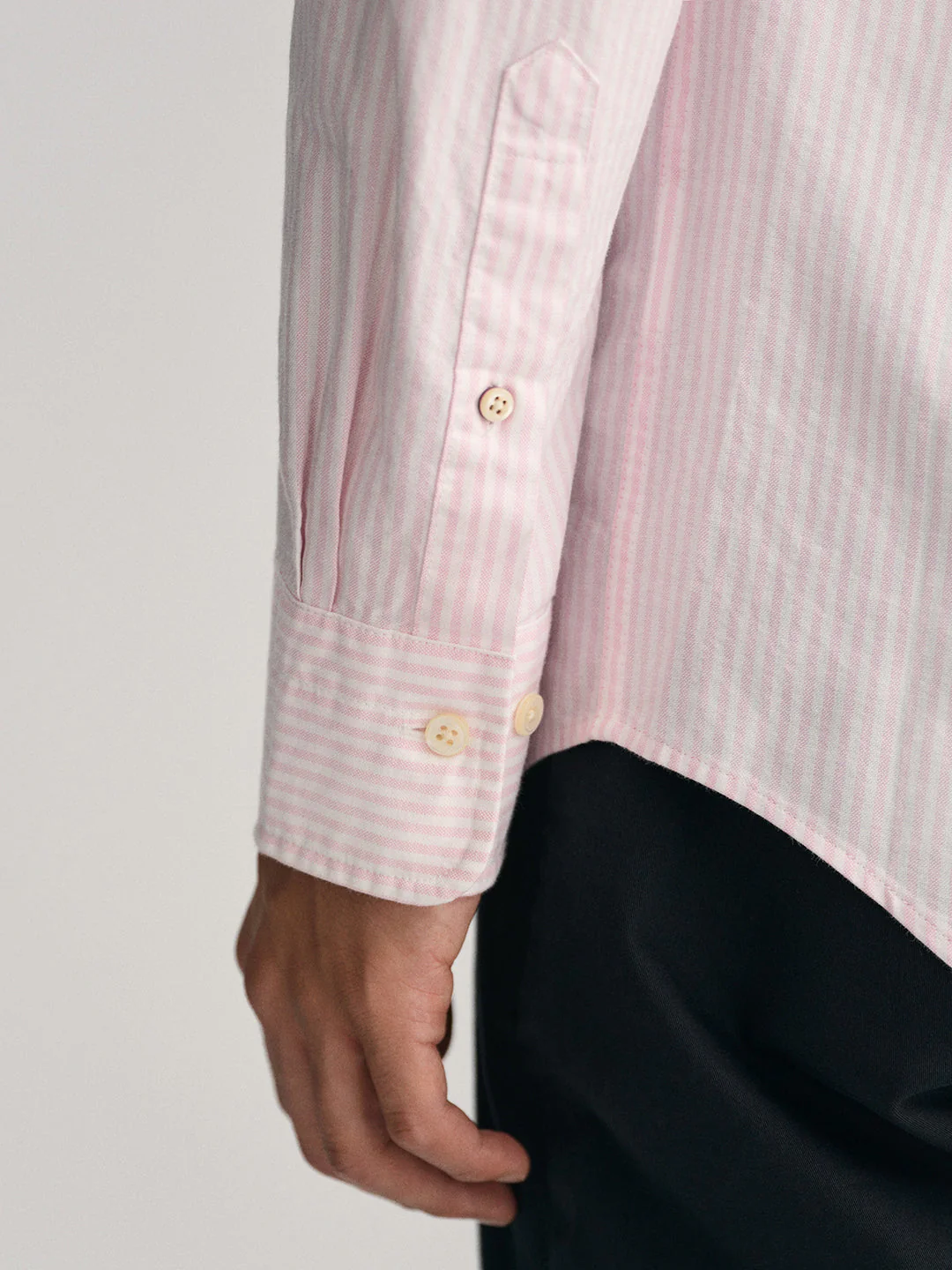 Gant Pink Oxford Striped Regular Fit Shirt - Image 3