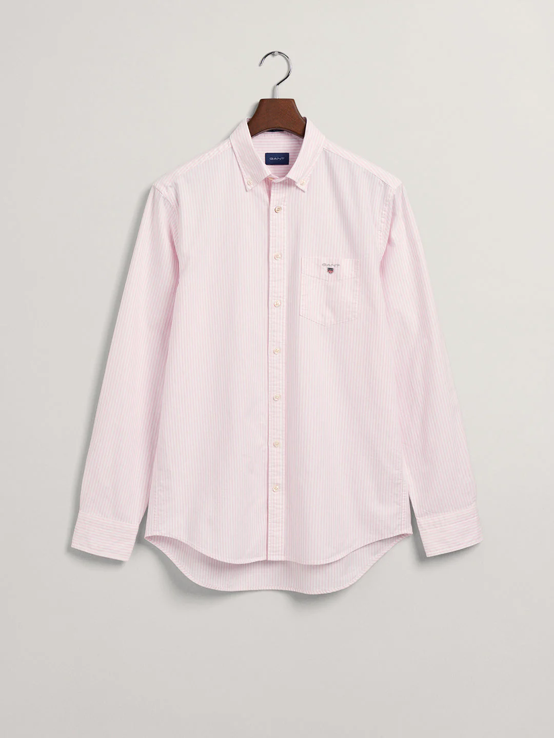 Gant Pink Oxford Striped Regular Fit Shirt - Image 4