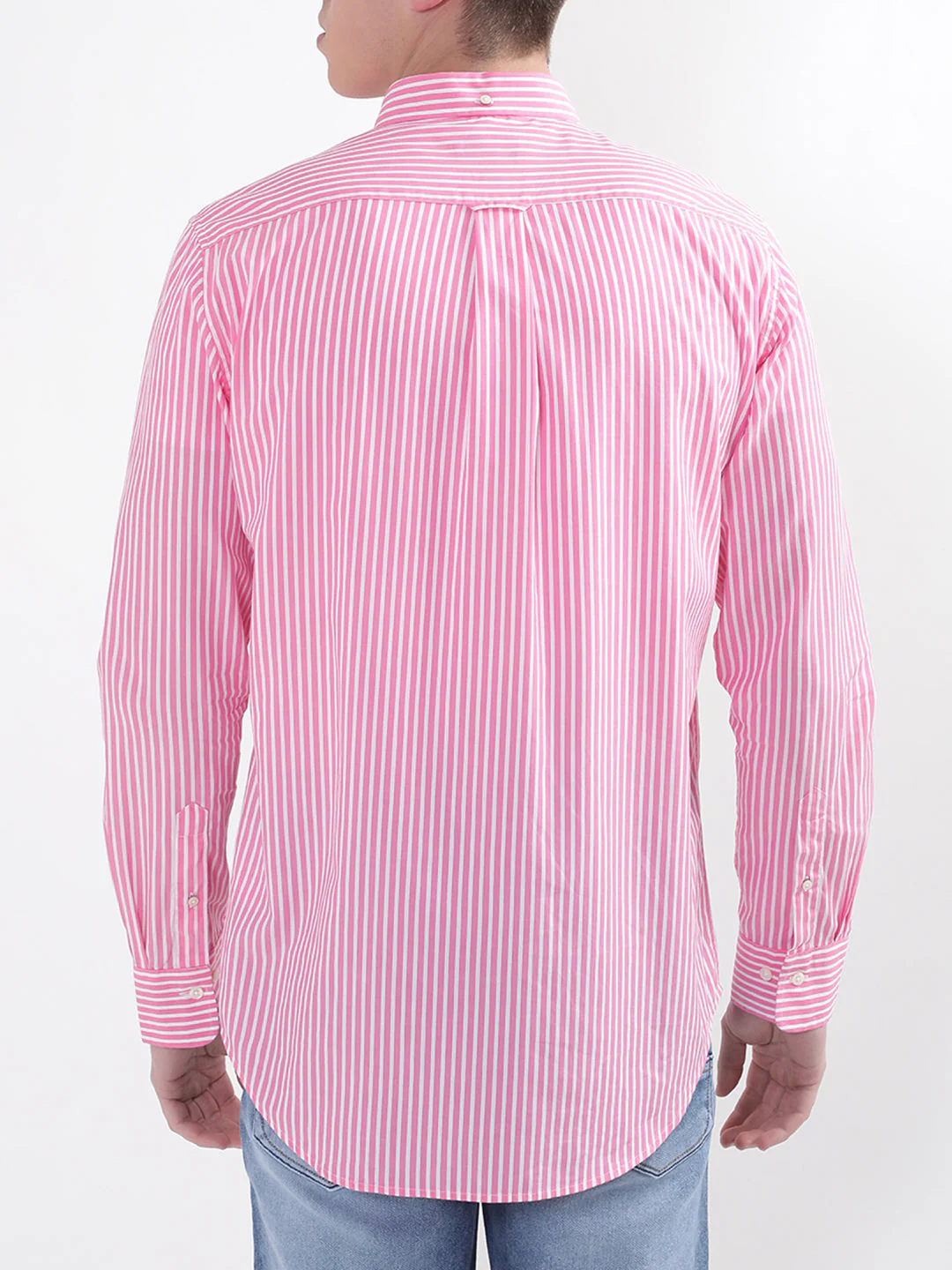Gant Pink Broadcloth Striped Regular Fit Shirt - Image 2