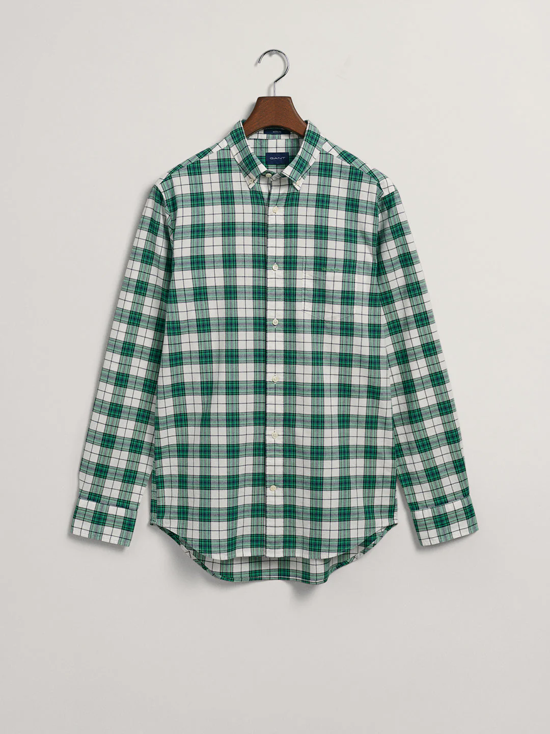 Gant Green Oxford Checked Regular Fit Shirt - Image 5